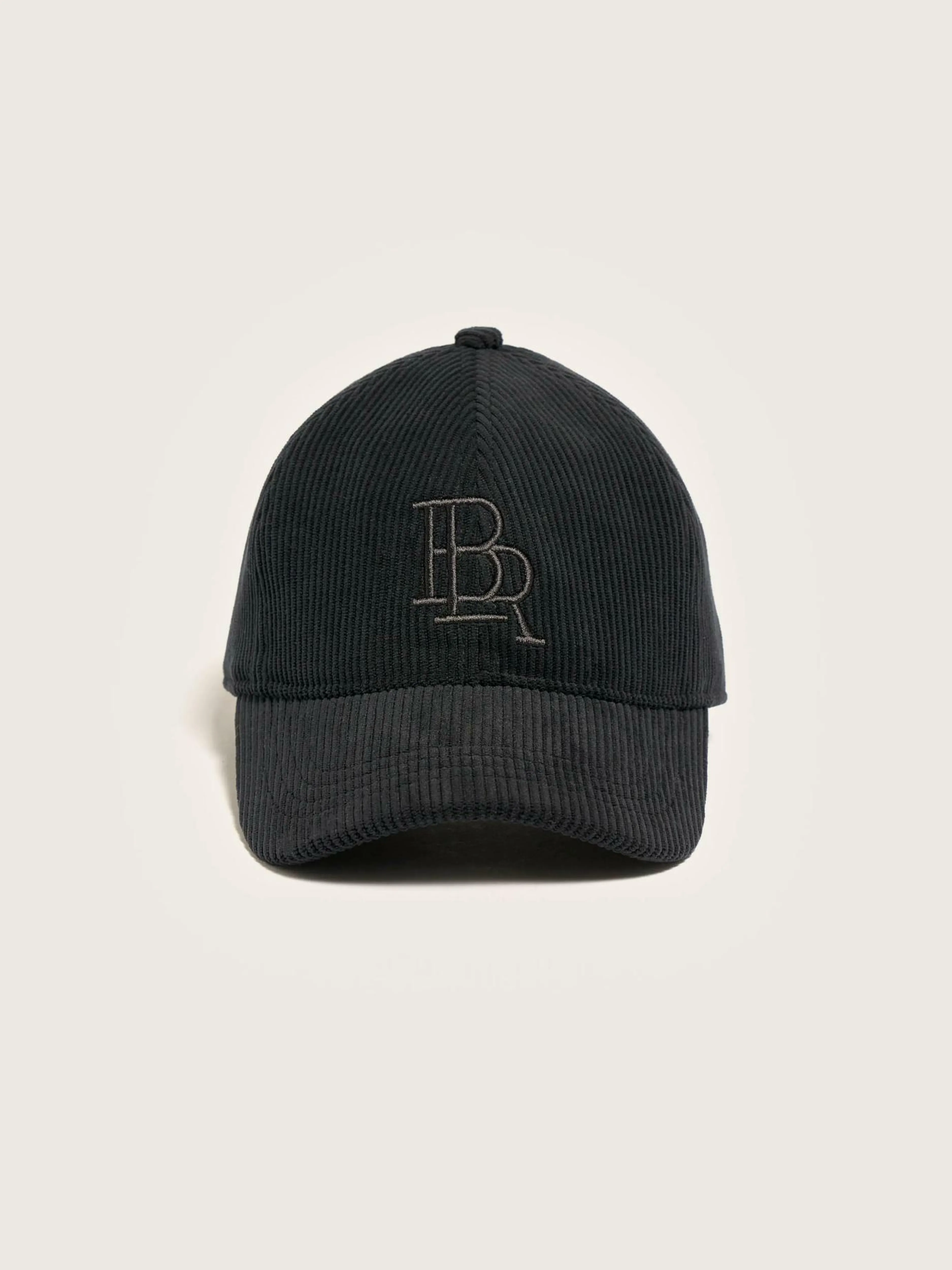 Bonnets & Casquettes-Bellerose Casquette En Velours Côtelé Dace Black beauty