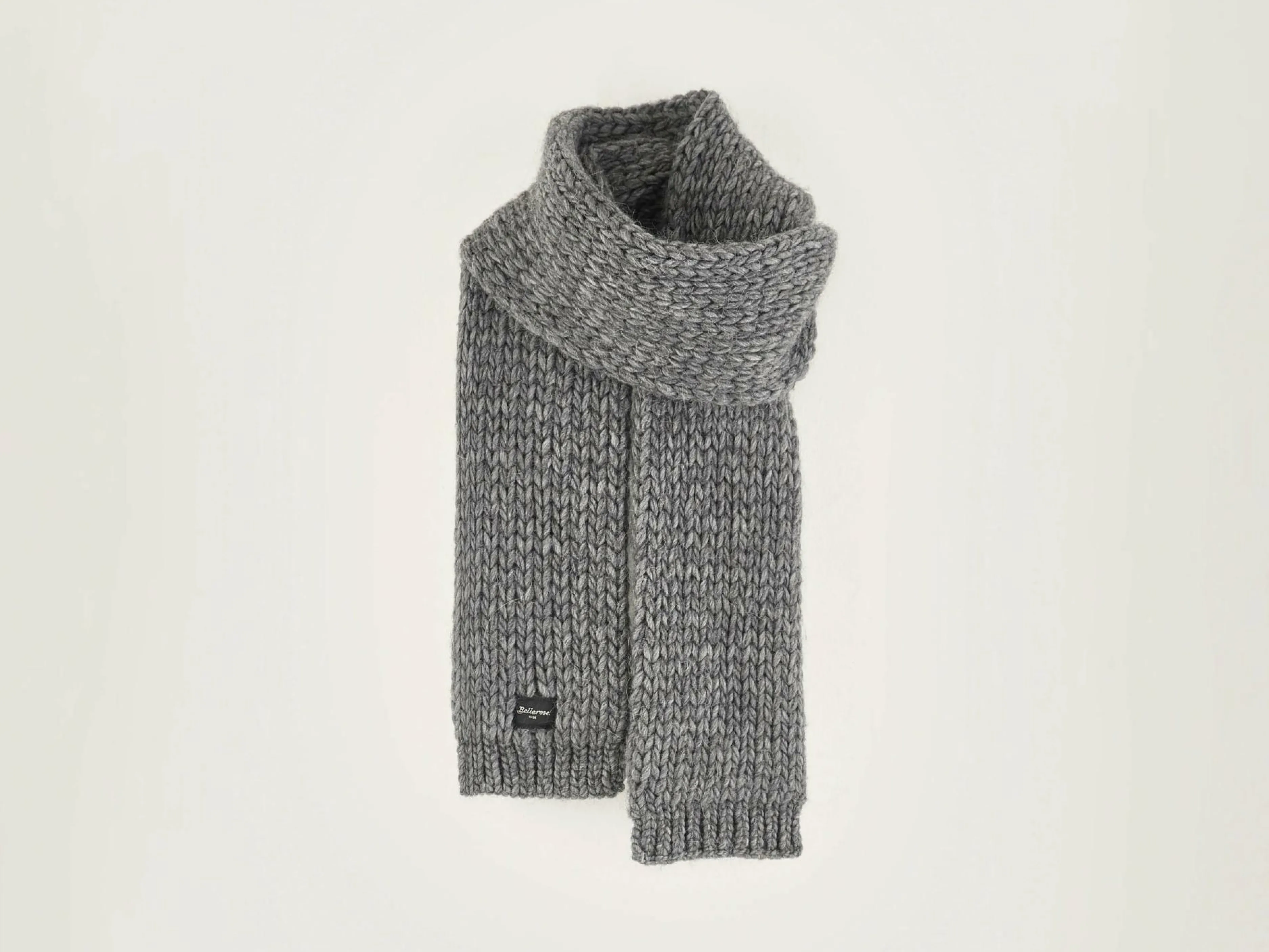 Écharpes & Foulards-Bellerose Écharpe Tricotée Kou Mid grey