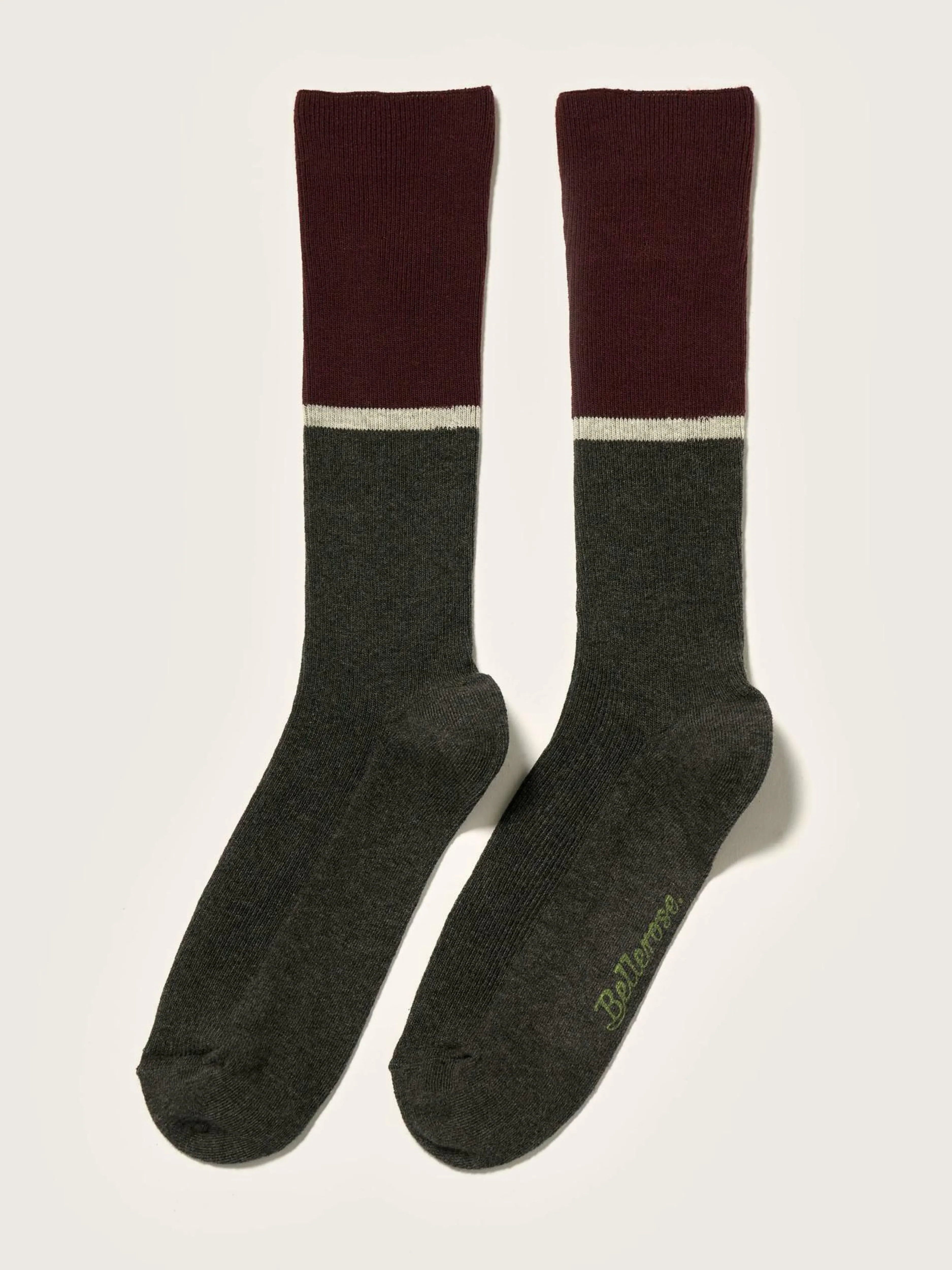 Chaussettes-Bellerose Chaussettes Montantes Boppi Dark grey / Lychee