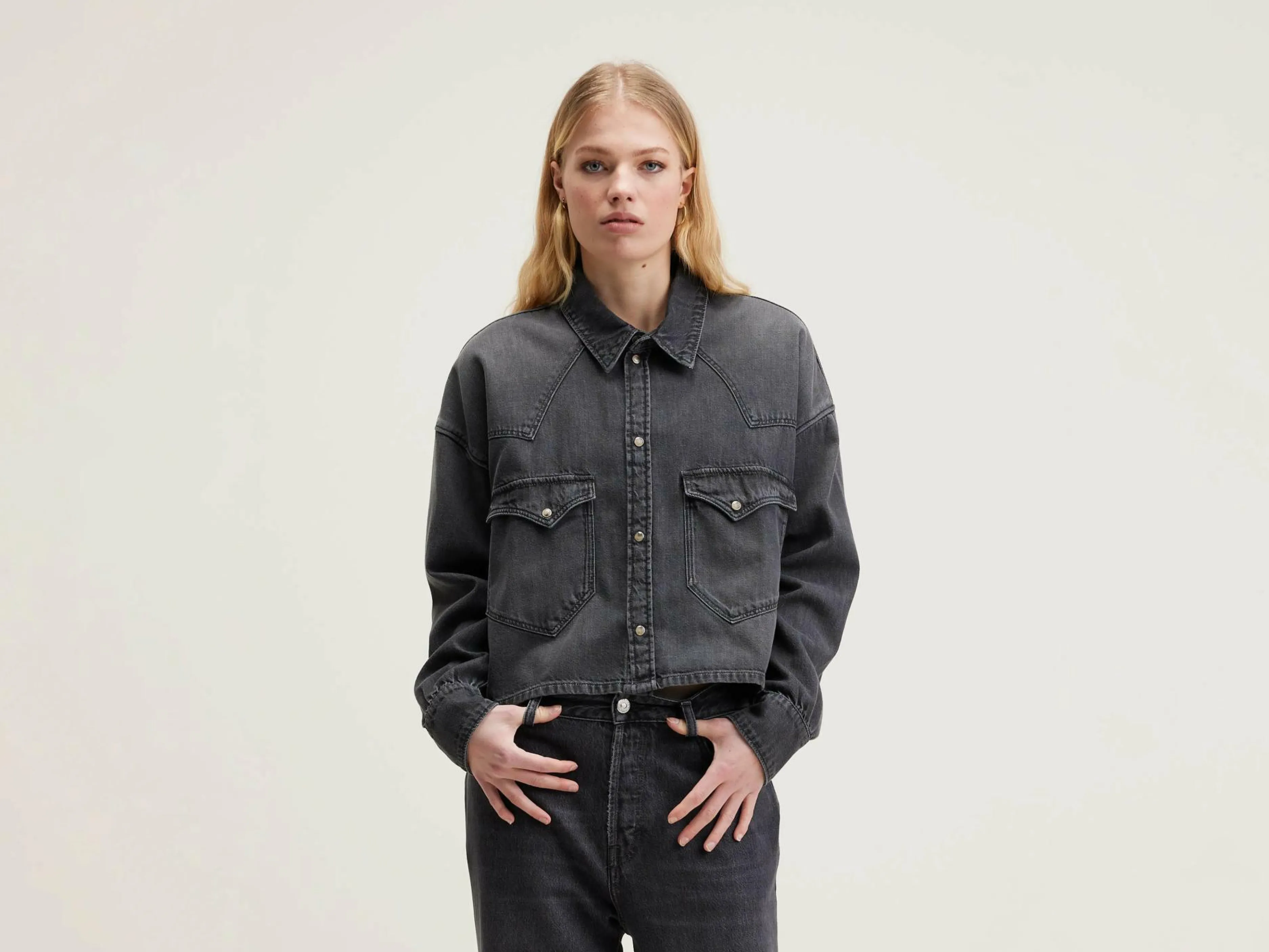 Blouses & Chemises-Bellerose Chemise Cropped Polar Used black