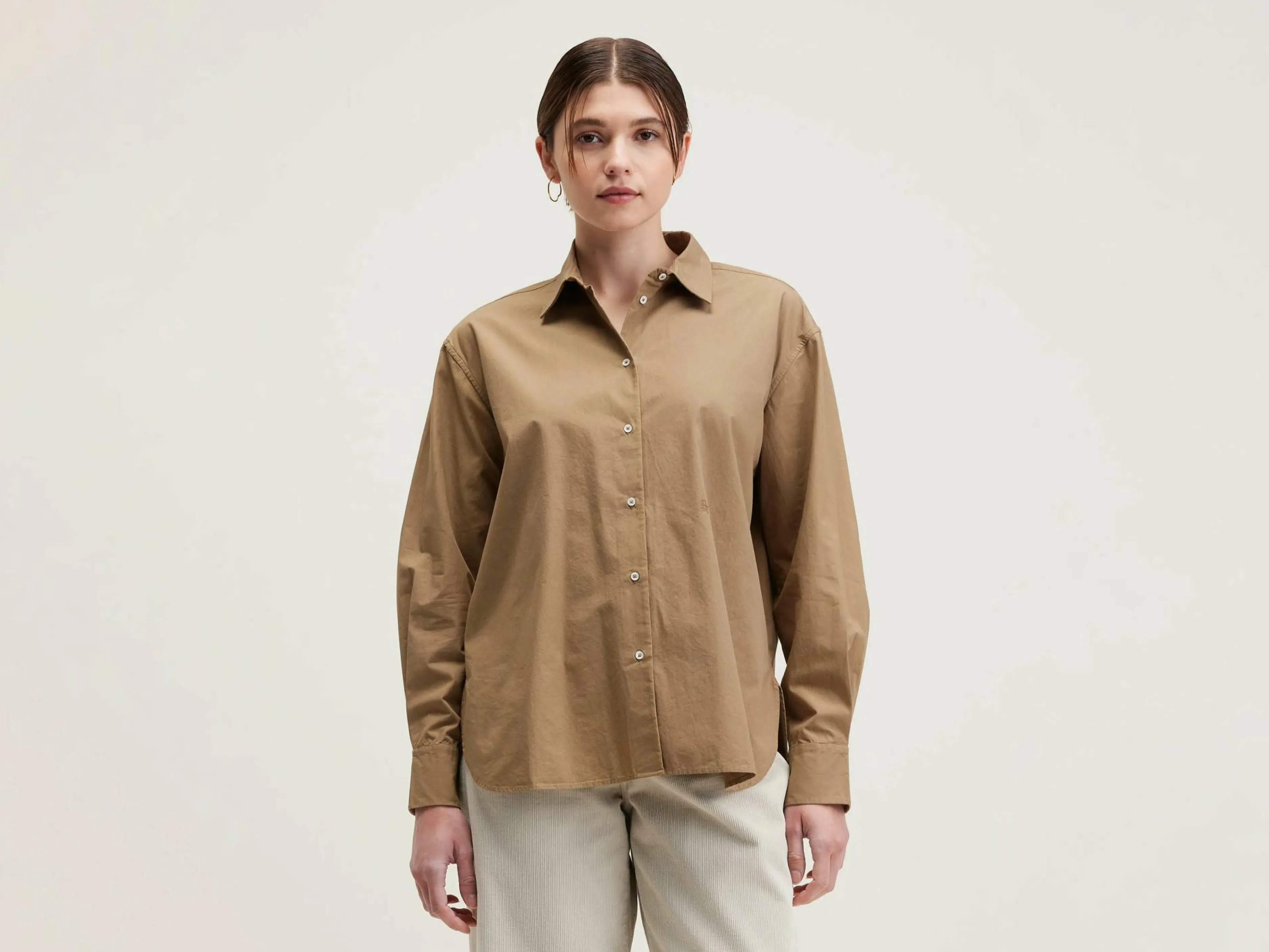 Blouses & Chemises-Bellerose Chemise En Popeline Gastoo Tan