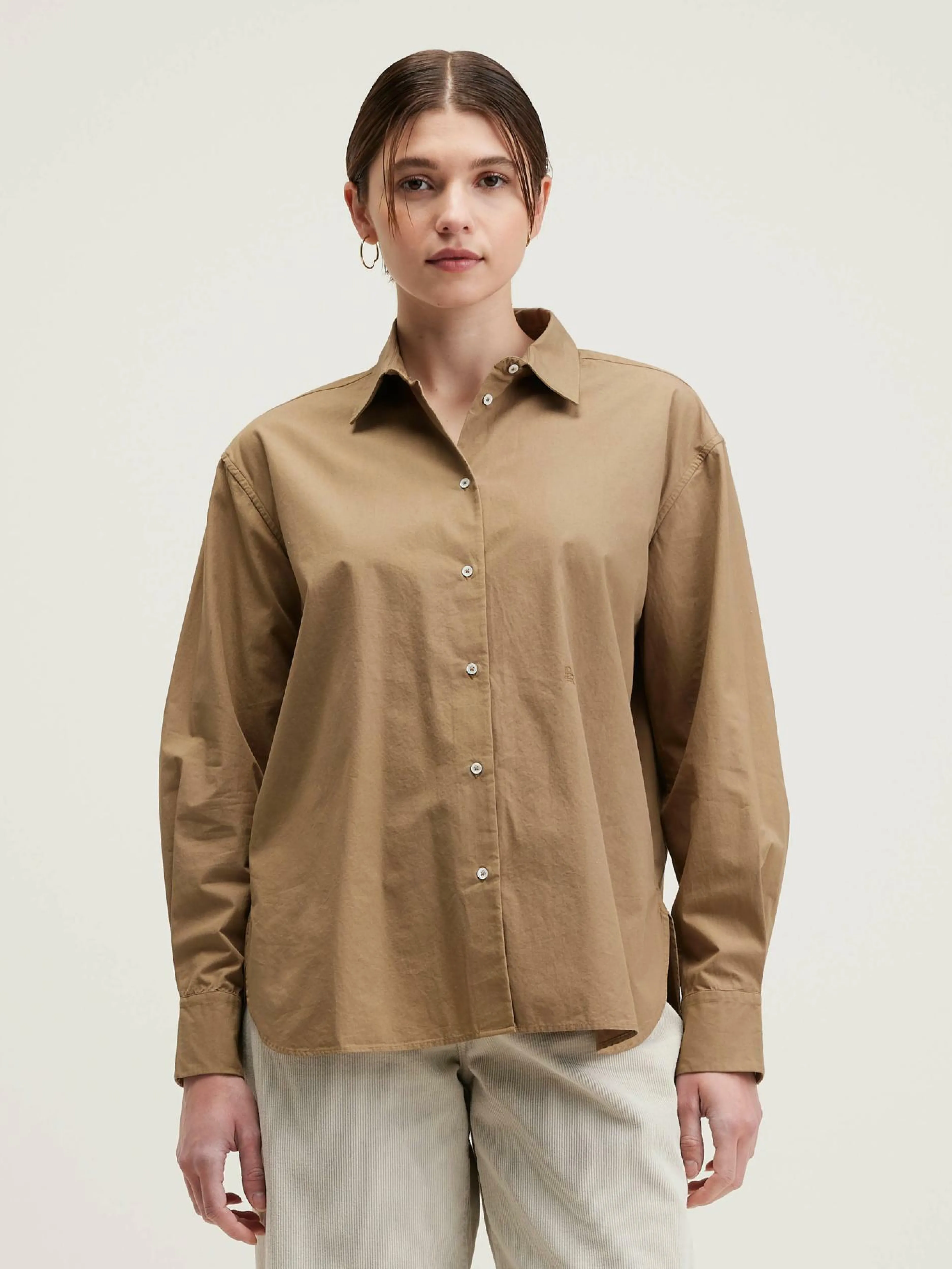 Blouses & Chemises-Bellerose Chemise En Popeline Gastoo Tan