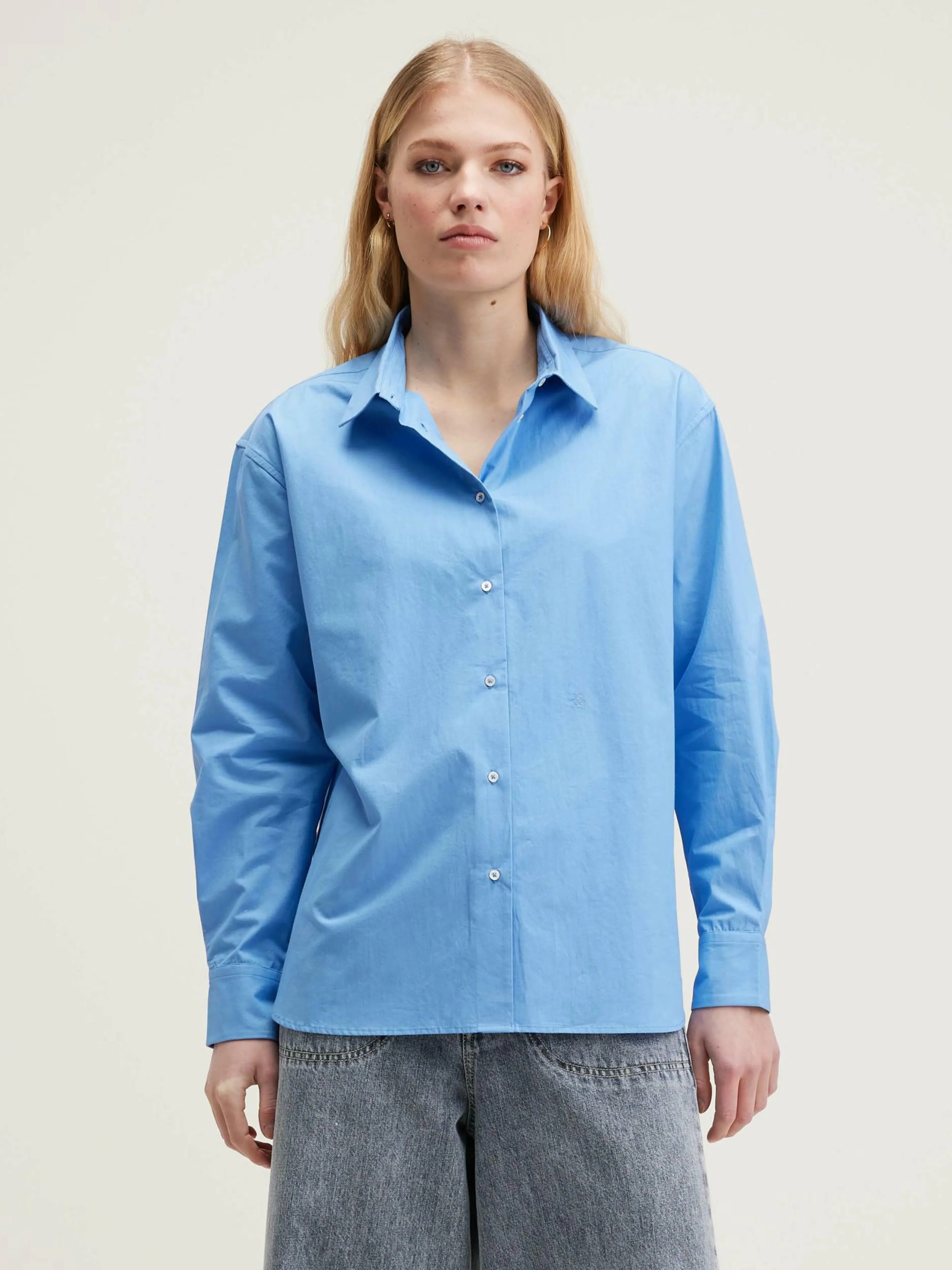 Blouses & Chemises-Bellerose Chemise En Popeline Gastoo Azurine