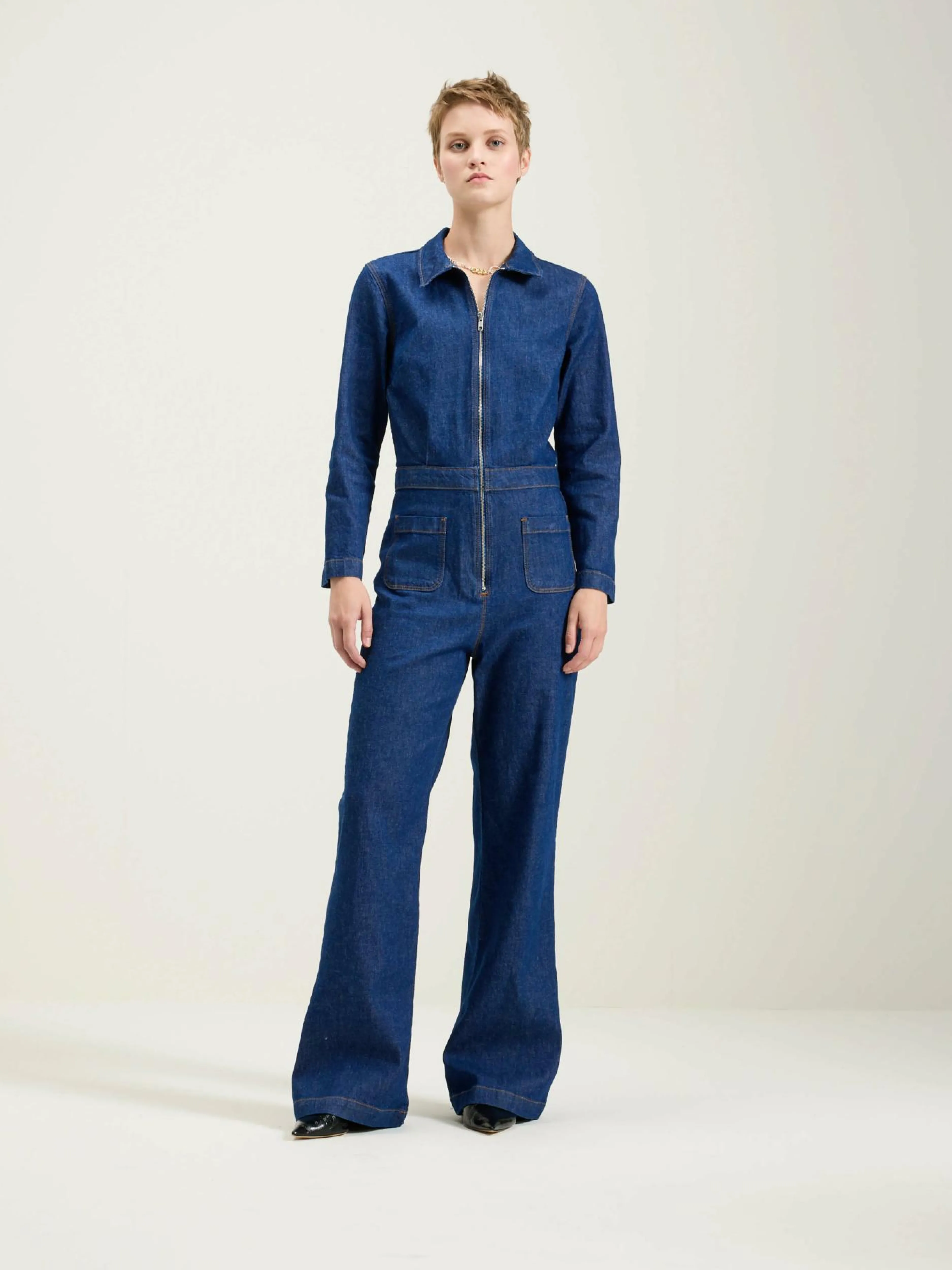 Combinaisons & Salopettes-Bellerose Combinaison En Denim Pamelie