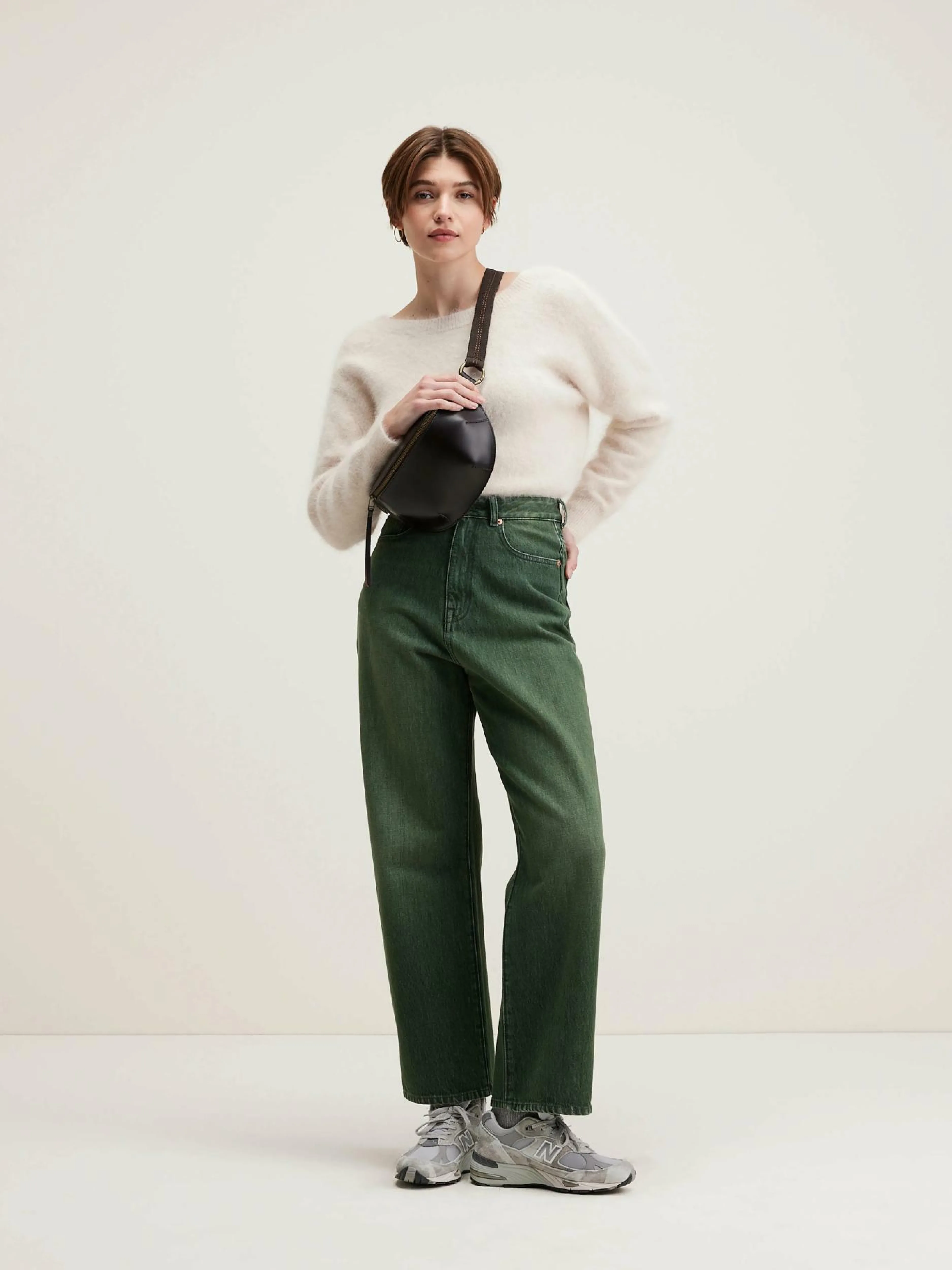 Denim-Bellerose Jean Large Poker Green