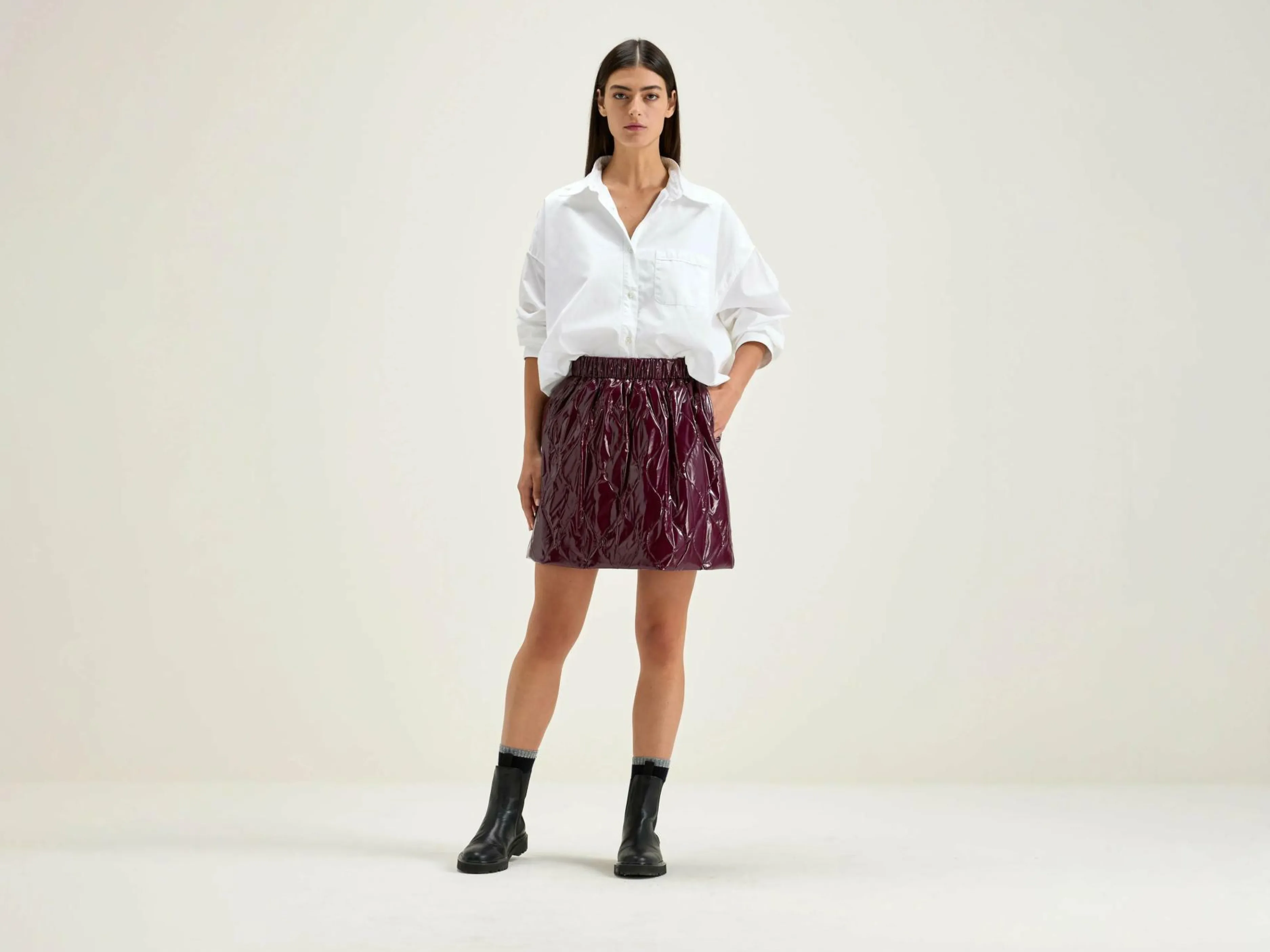 Jupes & Shorts-Bellerose Minijupe Matelassée Heleni