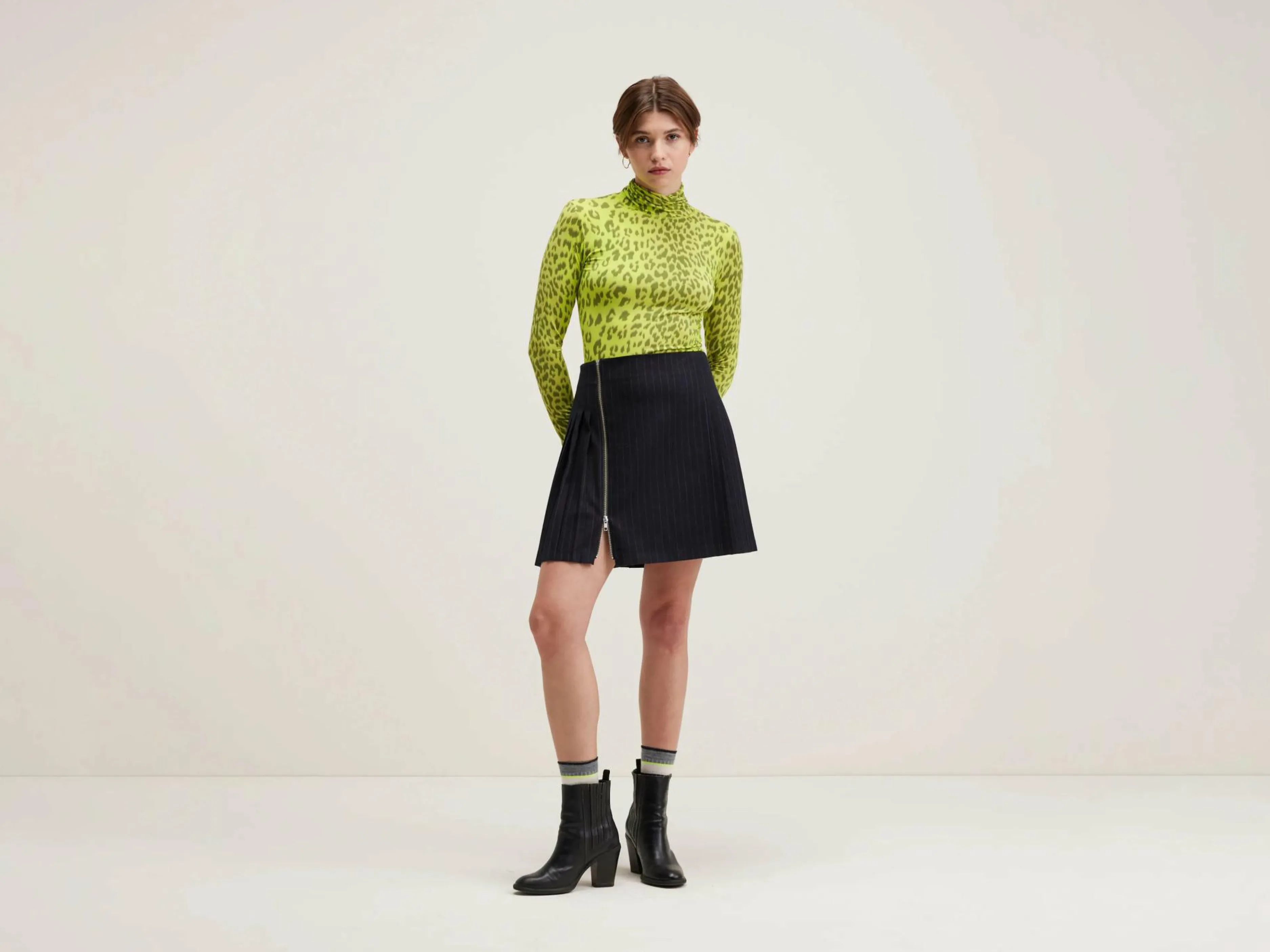 Jupes & Shorts-Bellerose Minijupe Plissée Plix