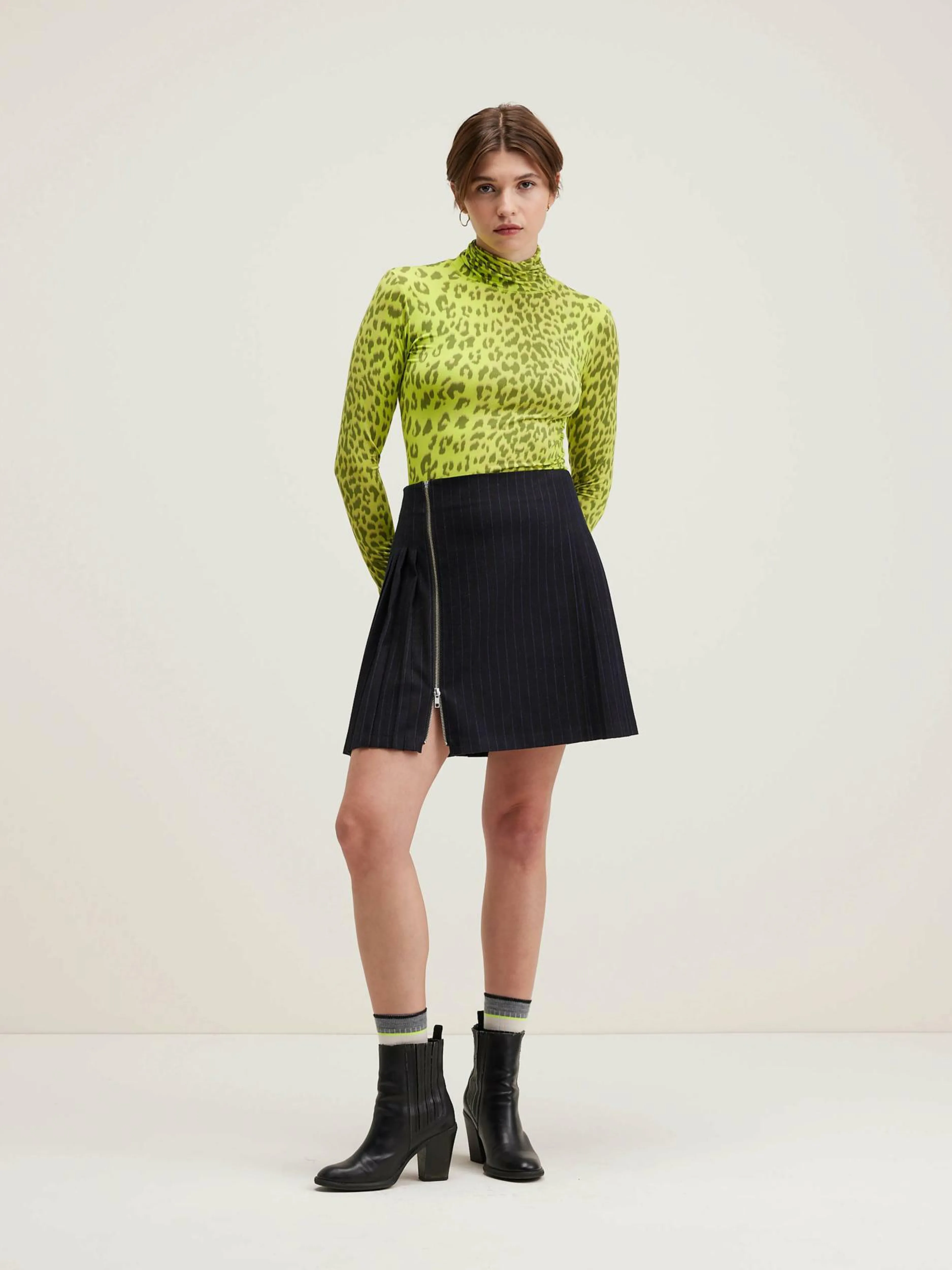 Jupes & Shorts-Bellerose Minijupe Plissée Plix