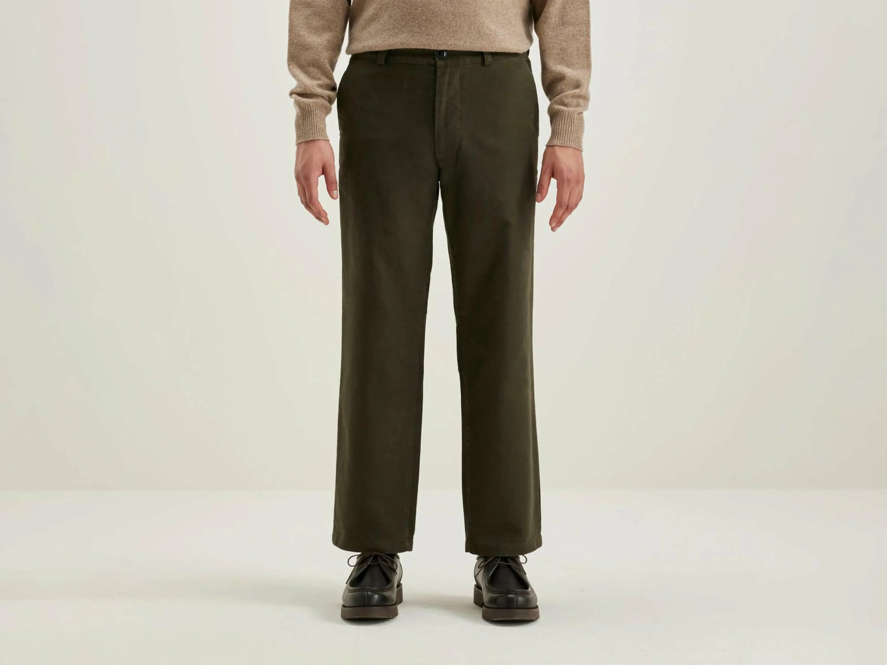 Pantalons-Bellerose Pantalon Droit Jaggot Dark olive