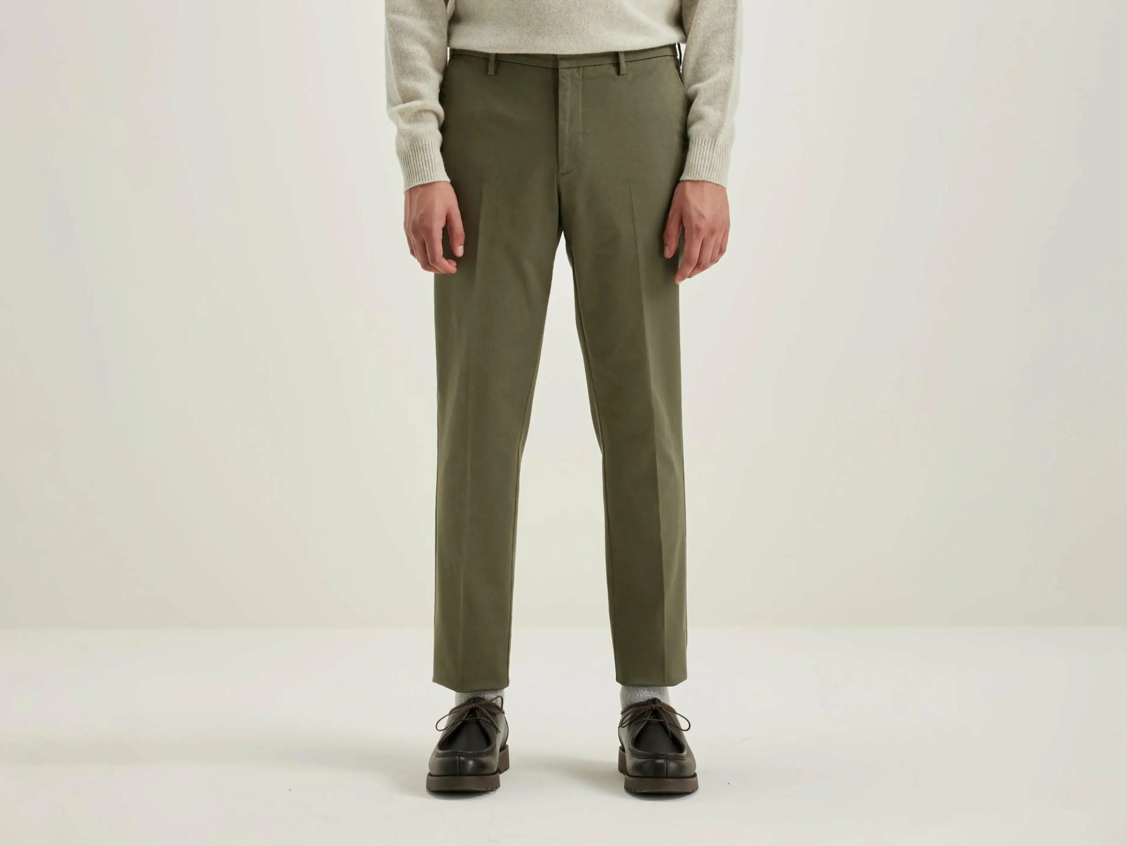 Pantalons-Bellerose Pantalon Fuselé Stanley Dusty olive