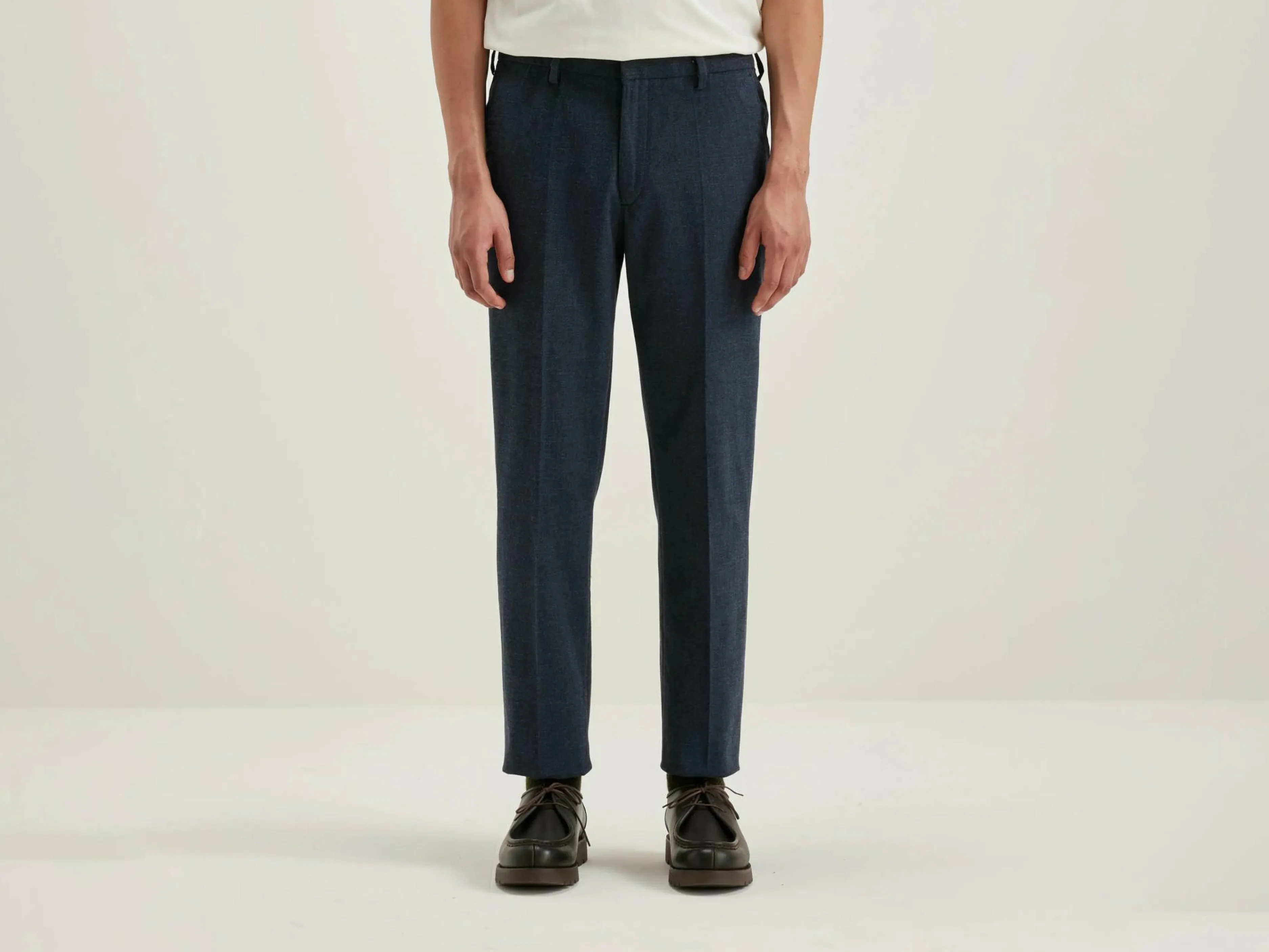 Pantalons-Bellerose Pantalon Fuselé Stanley Navy