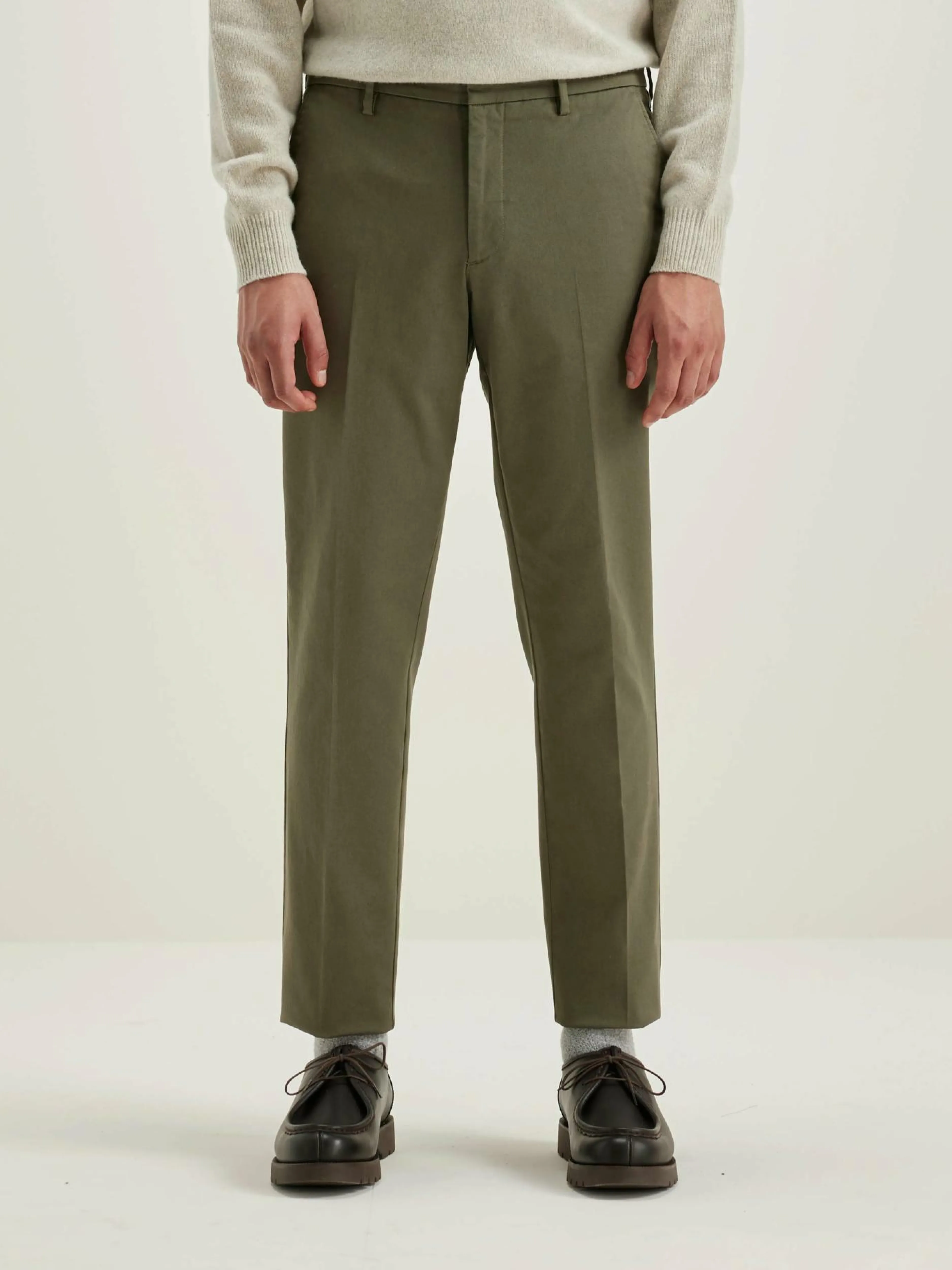 Pantalons-Bellerose Pantalon Fuselé Stanley Dusty olive