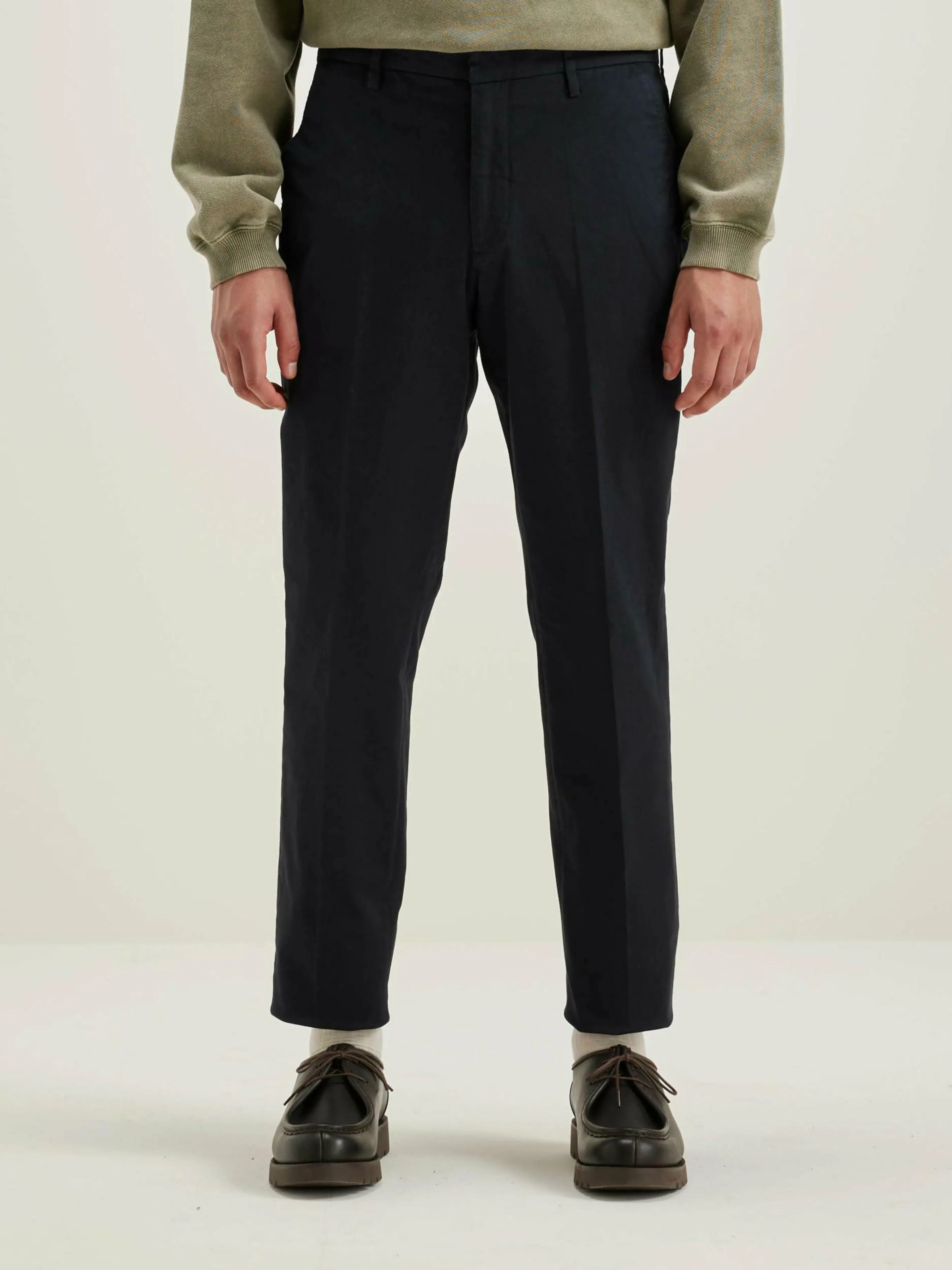 Pantalons-Bellerose Pantalon Fuselé Stanley Navy
