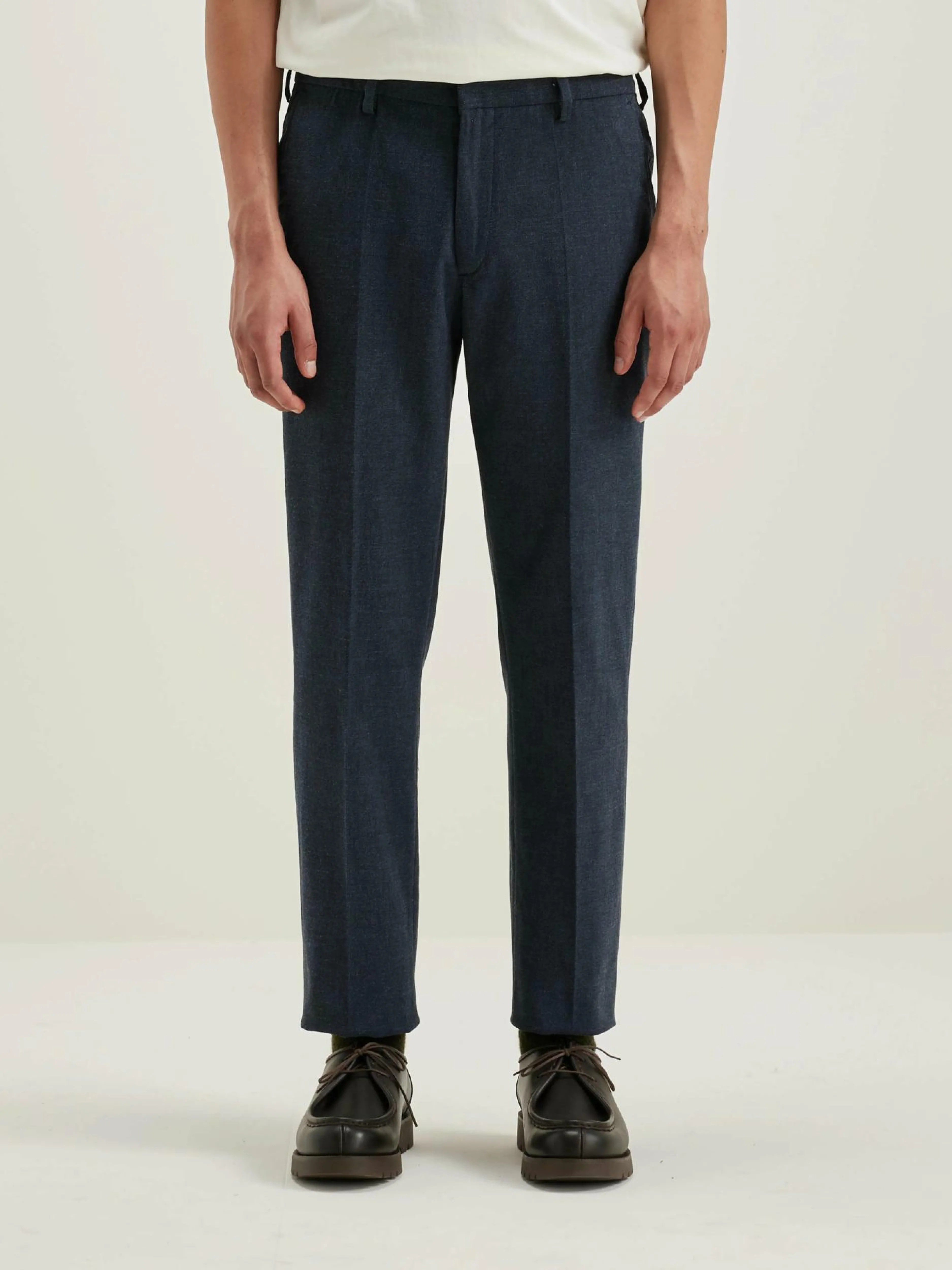 Pantalons-Bellerose Pantalon Fuselé Stanley Navy