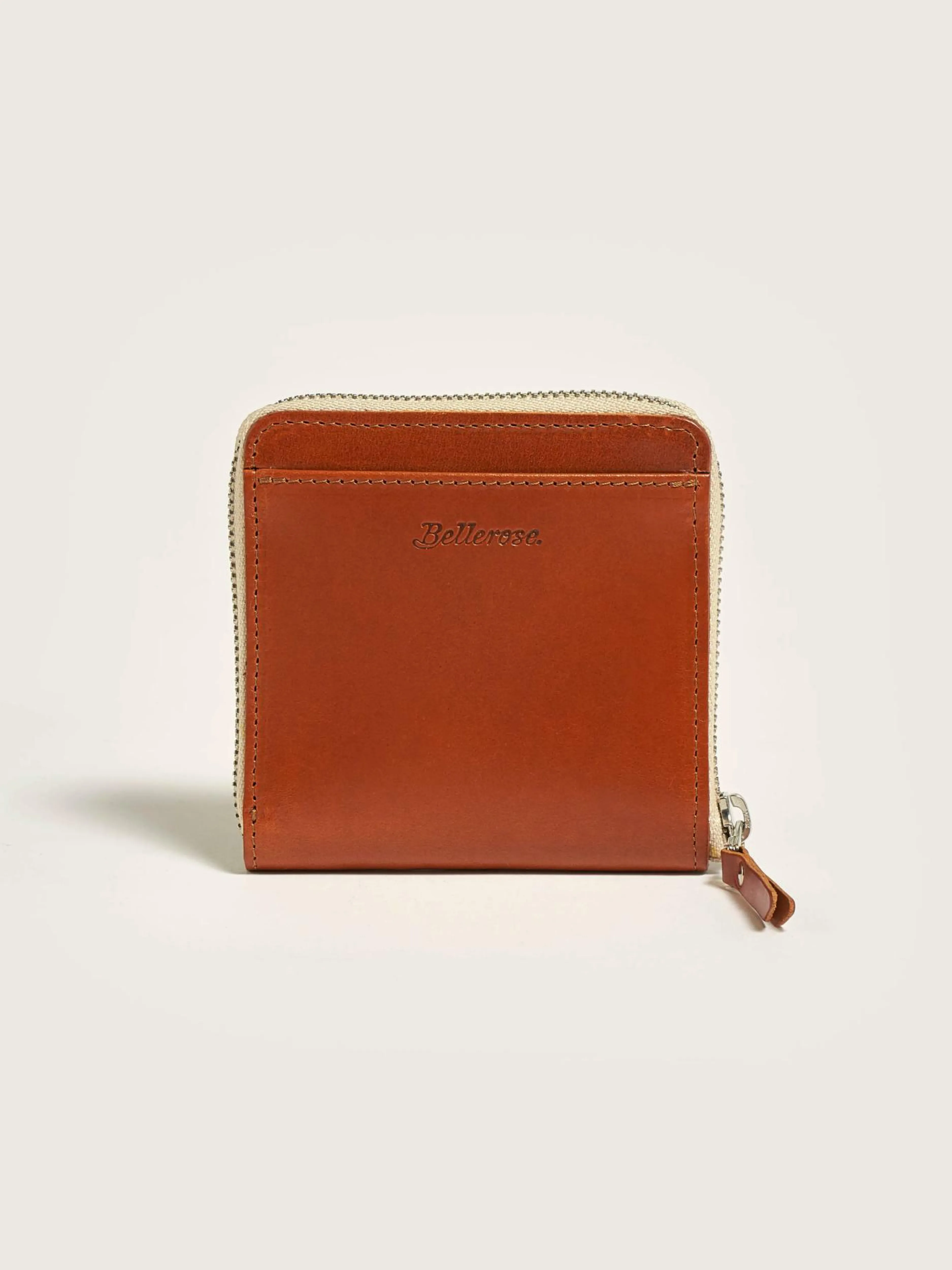 Petites Maroquineries-Bellerose Portefeuille Zippé Dolhar Cognac