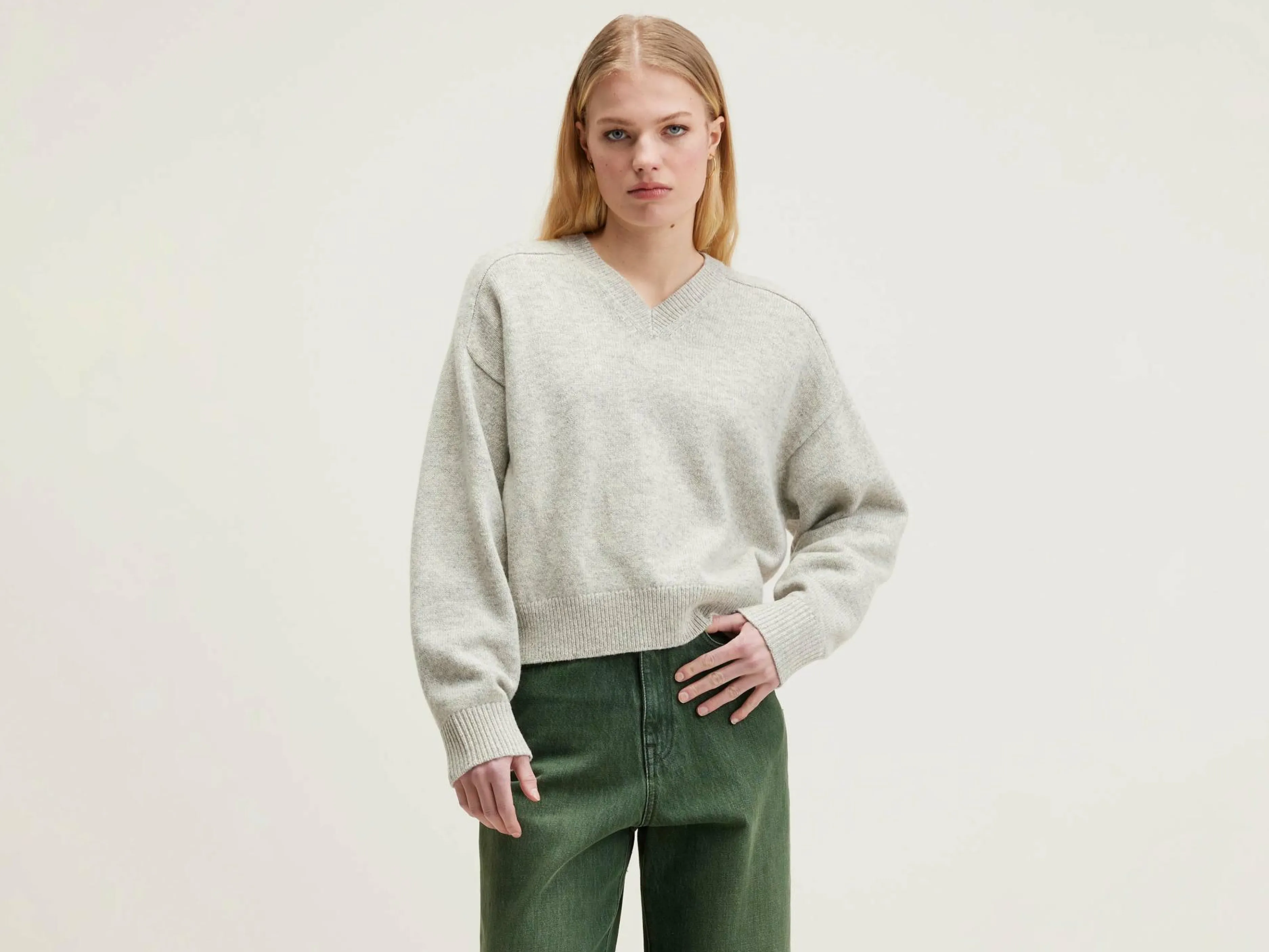 Mailles-Bellerose Pull Boxy Gador Oyster