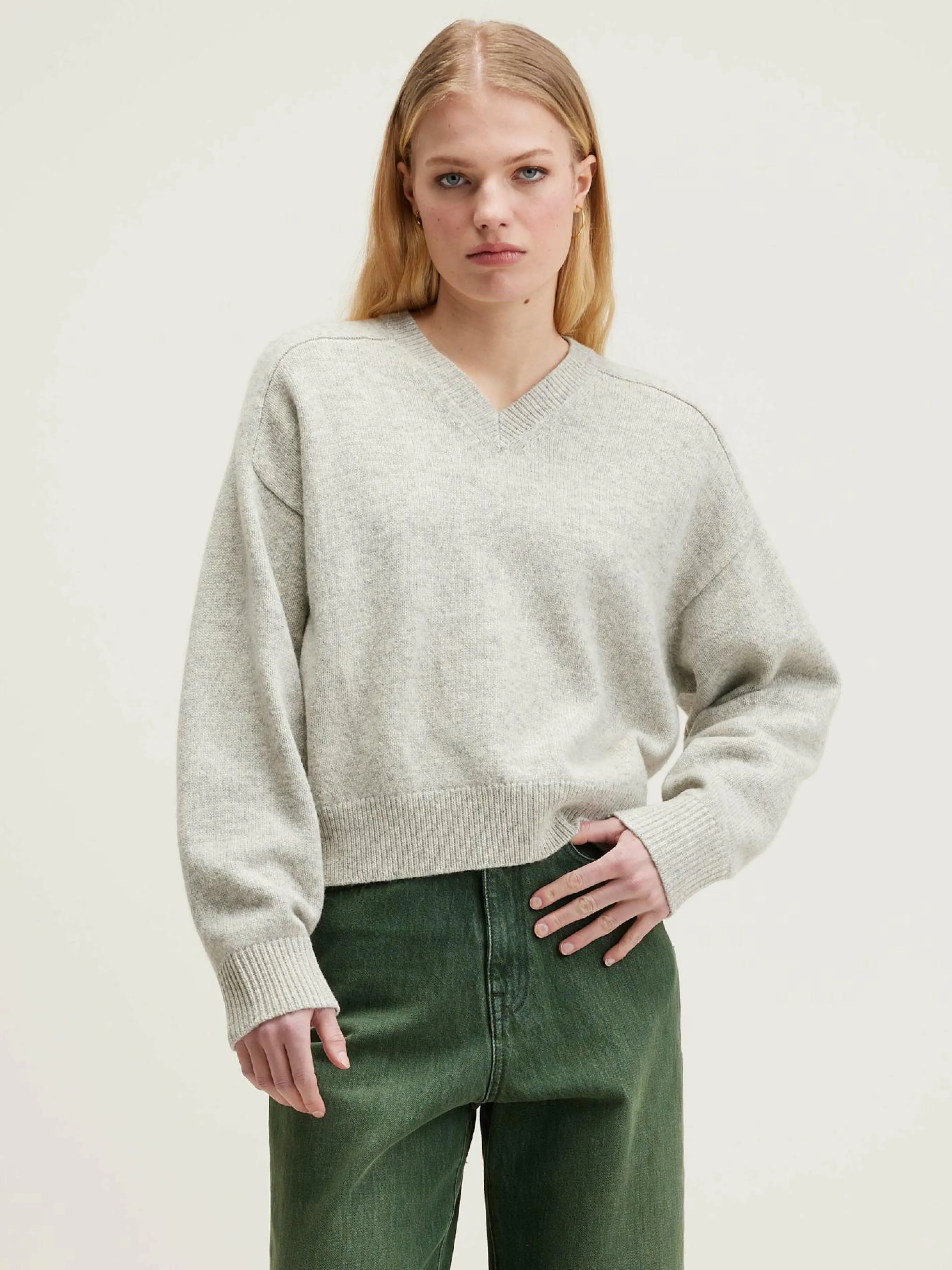 Mailles-Bellerose Pull Boxy Gador Oyster