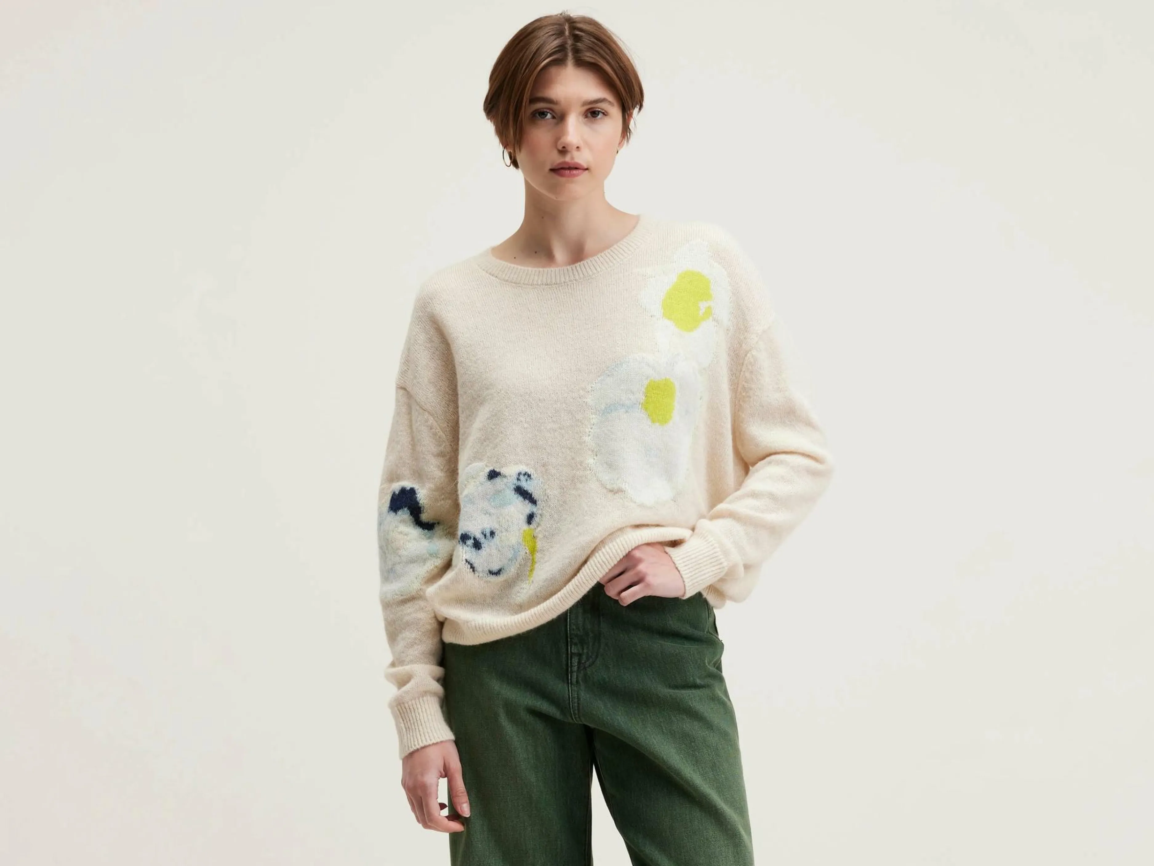 Mailles-Bellerose Pull Col Rond Dinus