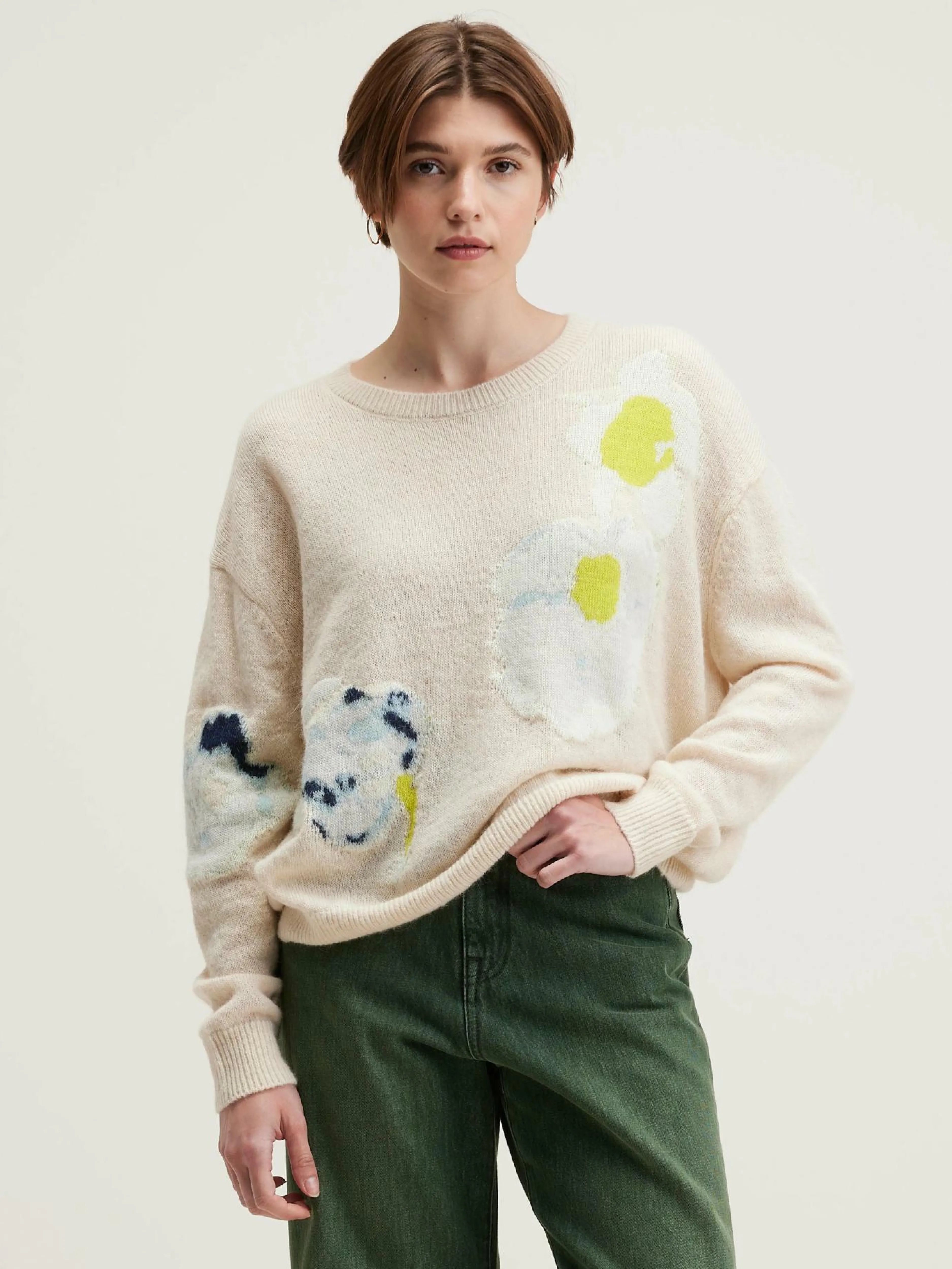 Mailles-Bellerose Pull Col Rond Dinus