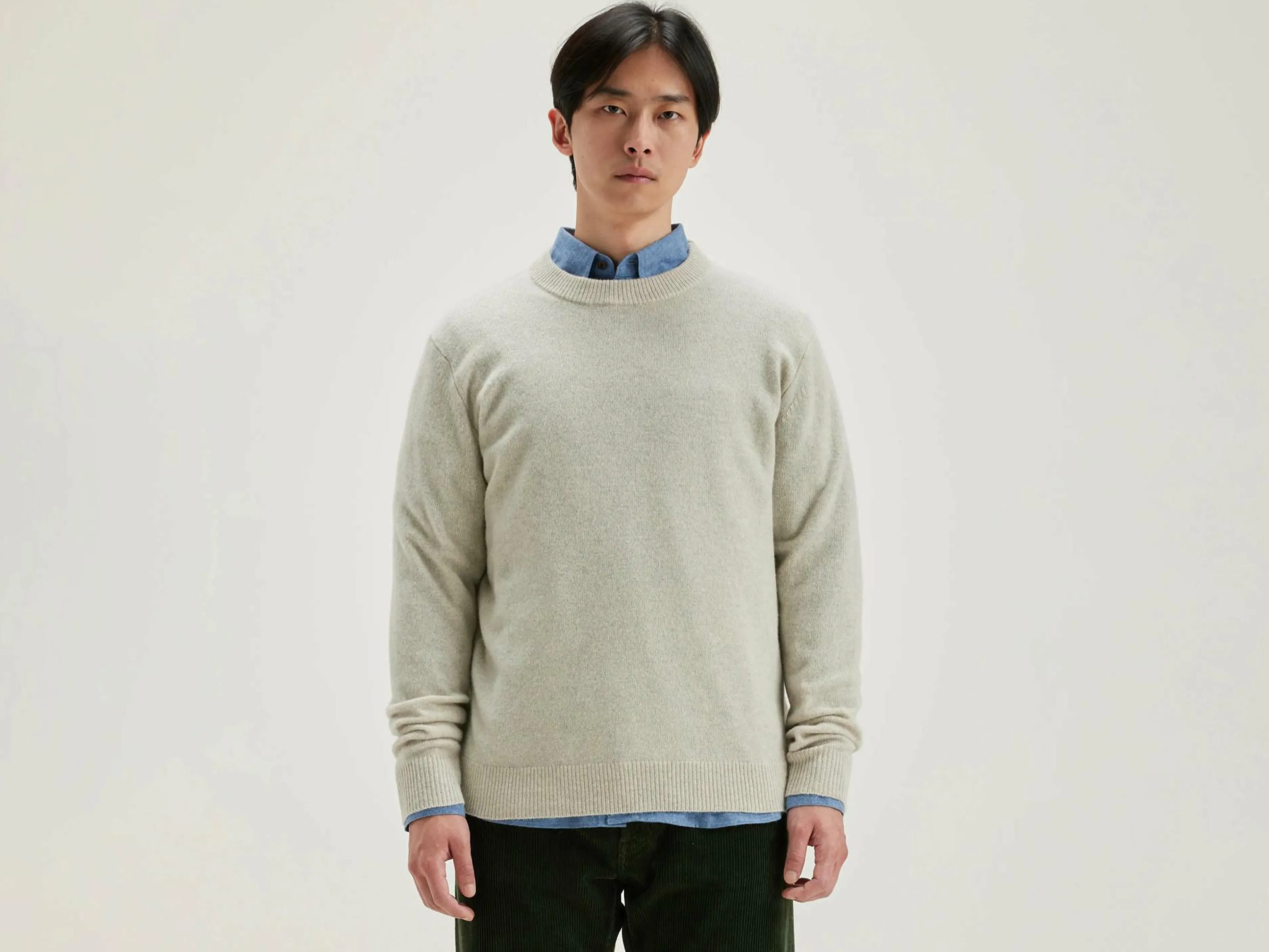 Mailles-Bellerose Pull Col Rond Donoon Oyster