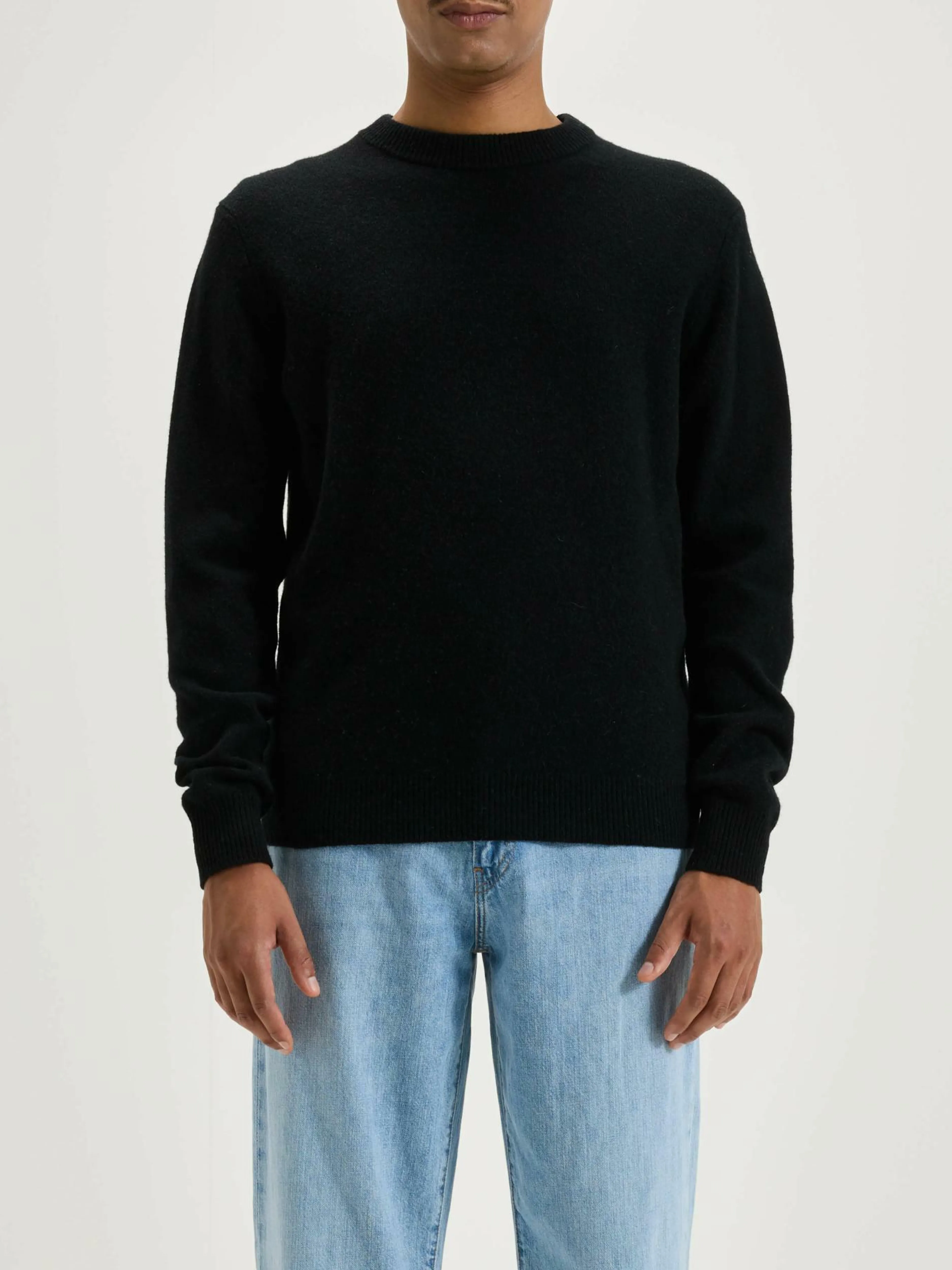 Mailles-Bellerose Pull Col Rond Donoon Black