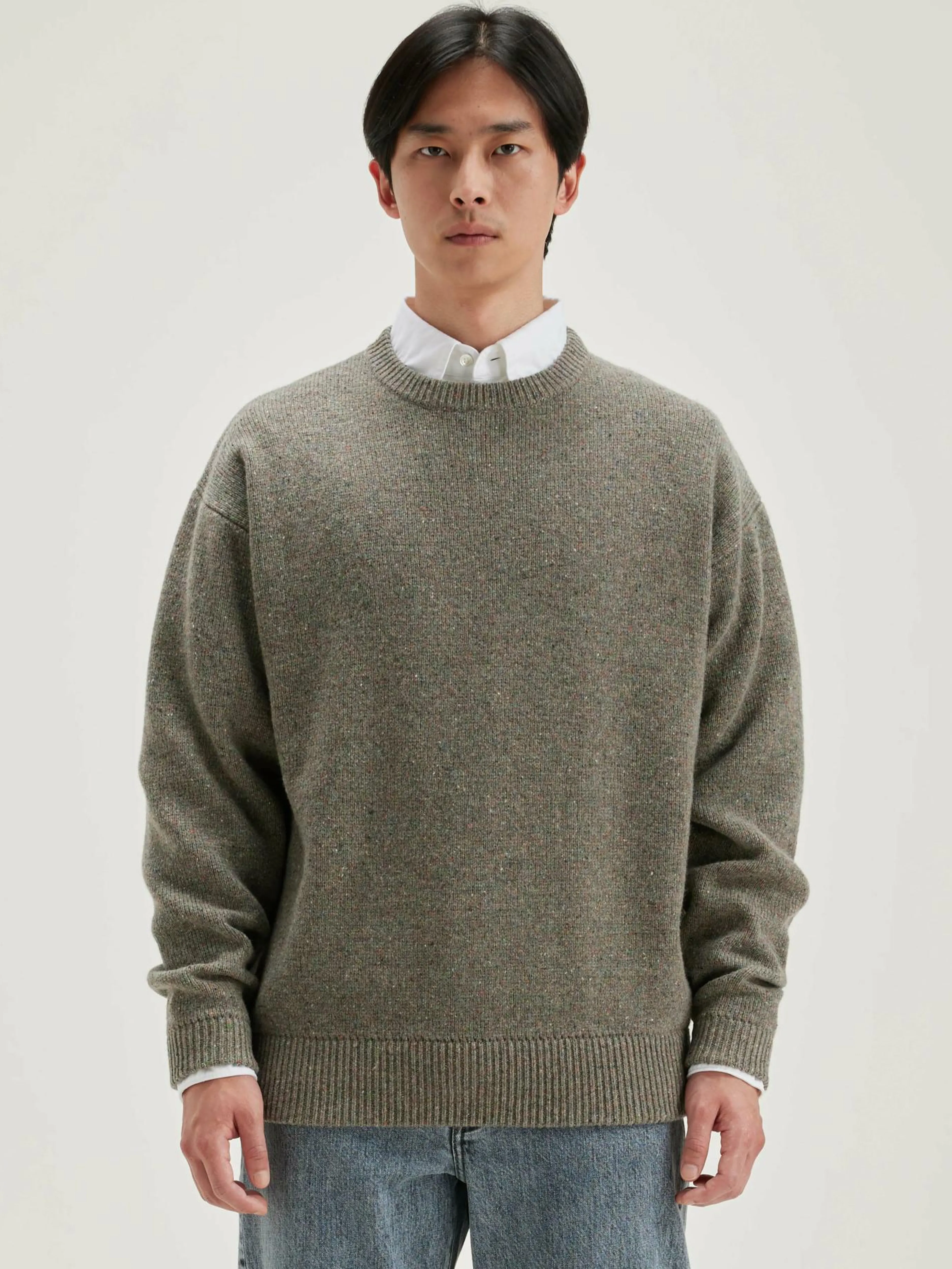 Mailles-Bellerose Pull Col Rond Gatem Dust