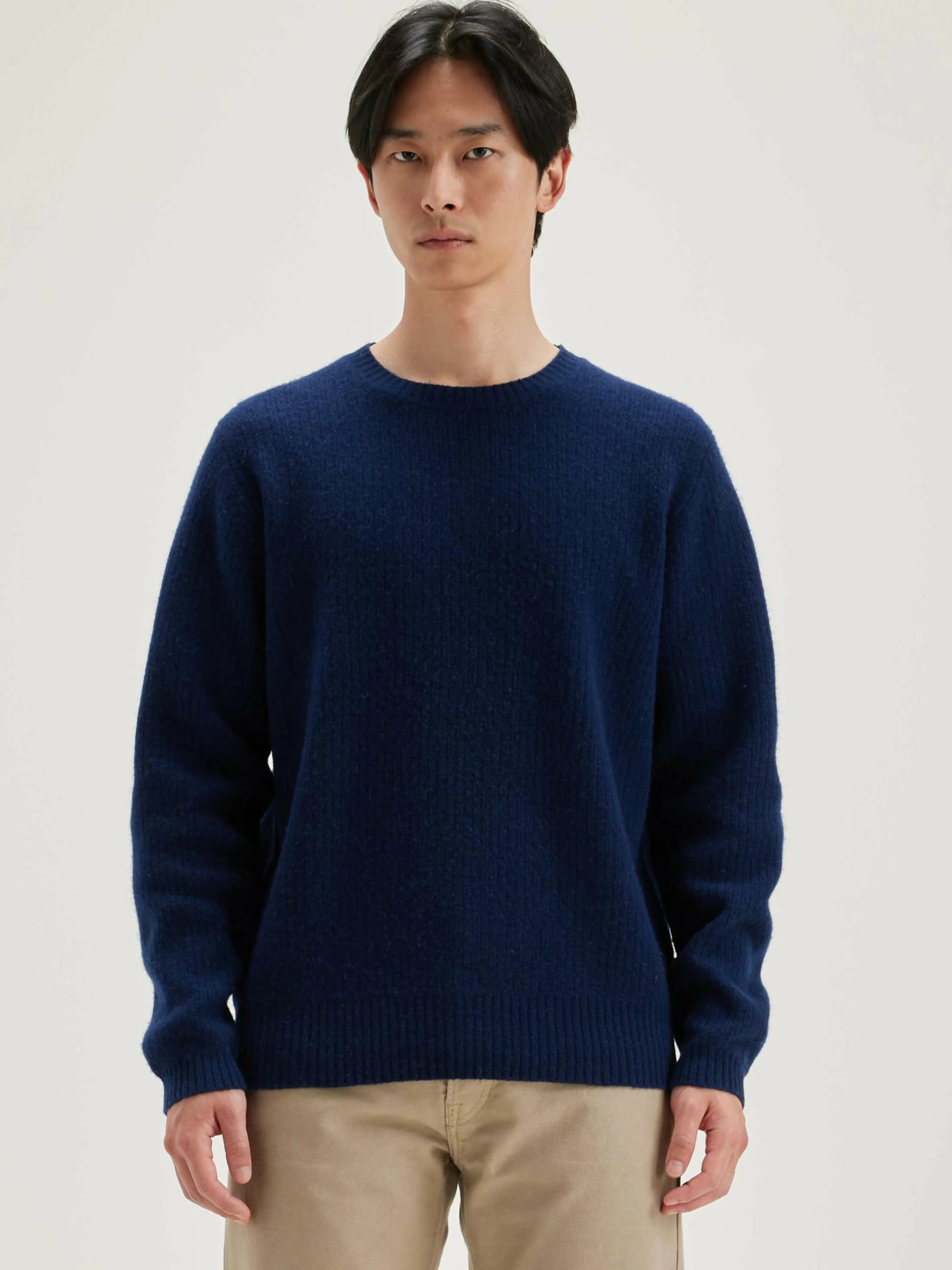 Mailles-Bellerose Pull Col Rond Geich Naval