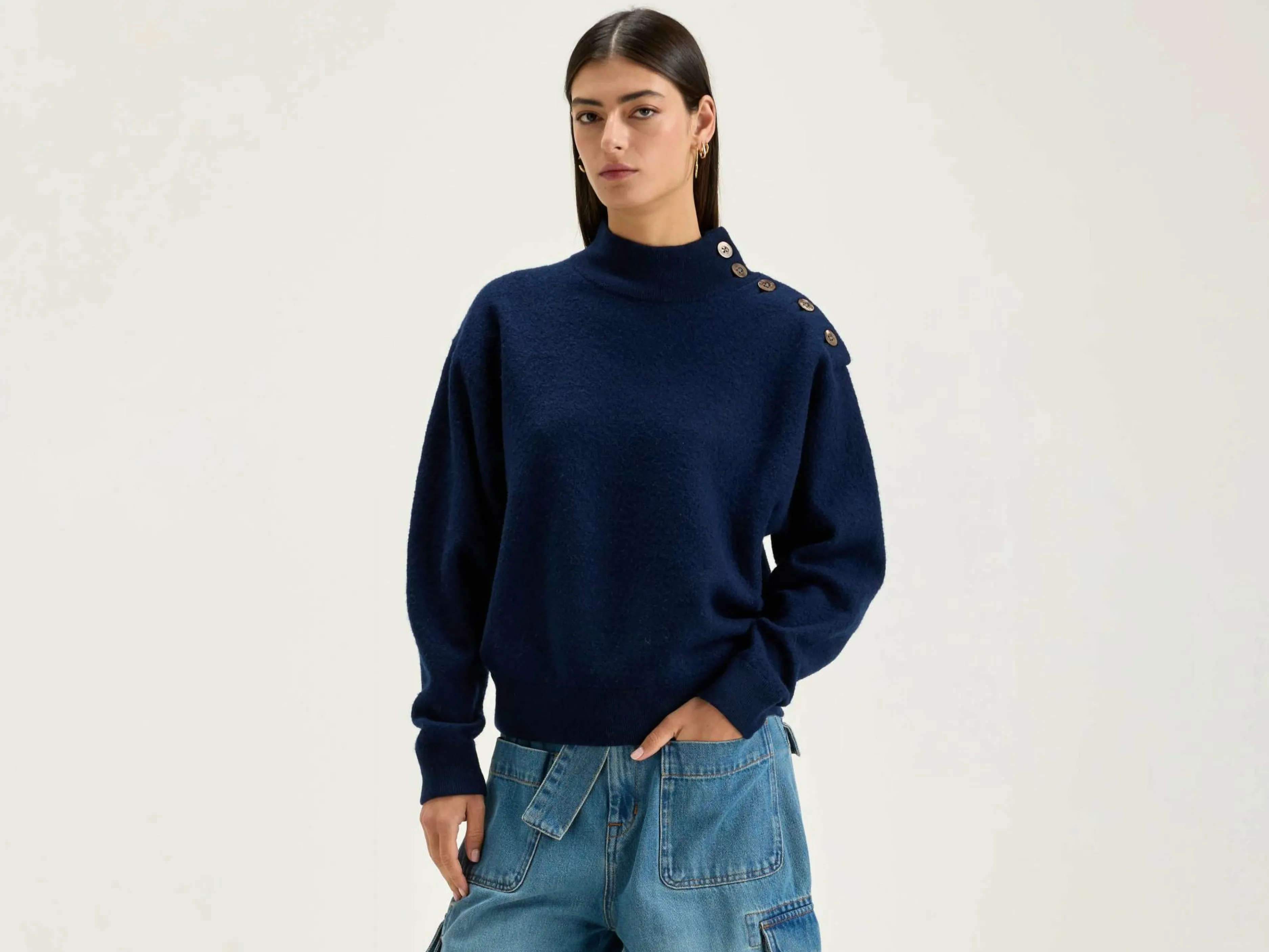 Mailles-Bellerose Pull Col Rond Goian