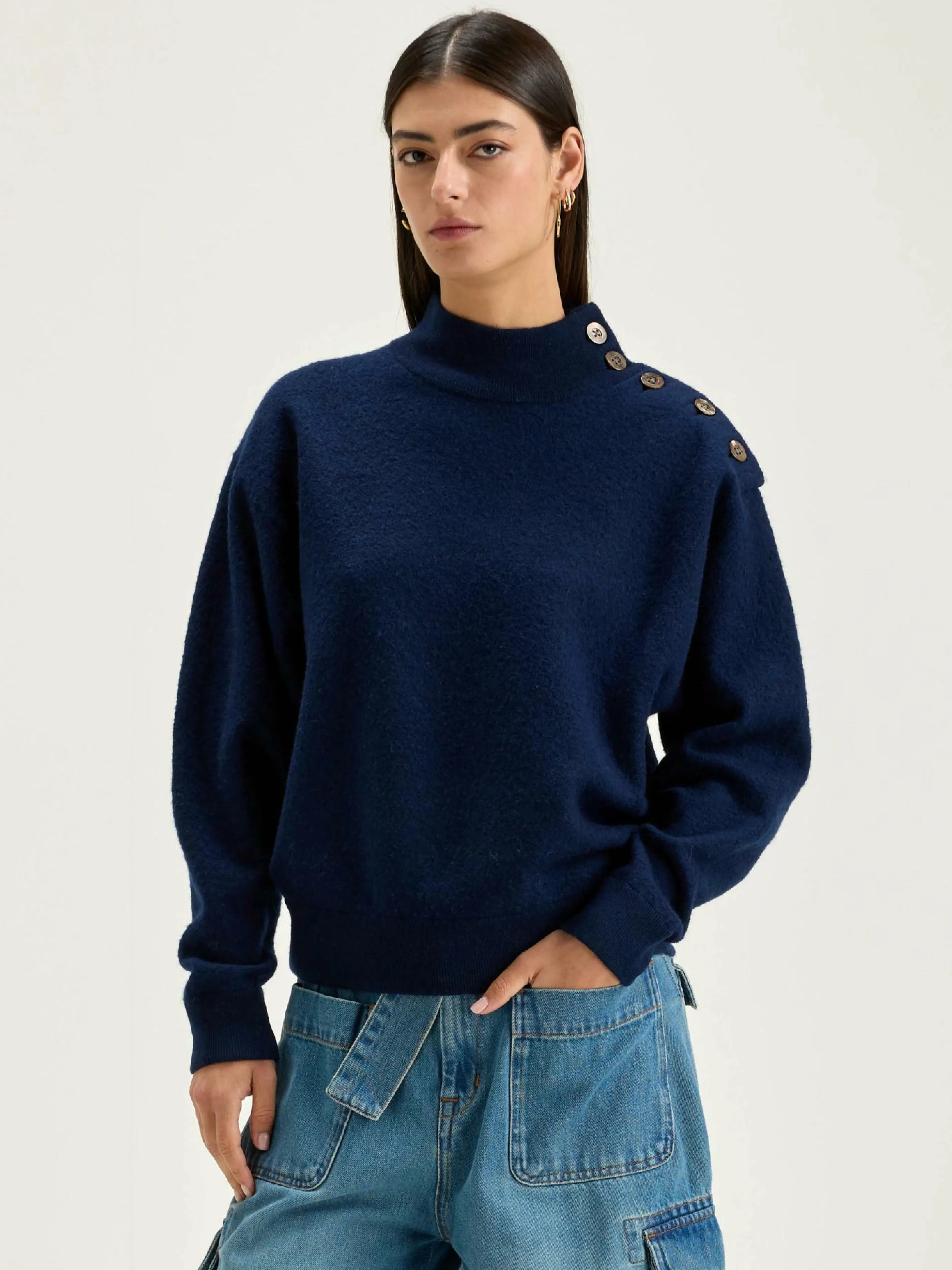 Mailles-Bellerose Pull Col Rond Goian