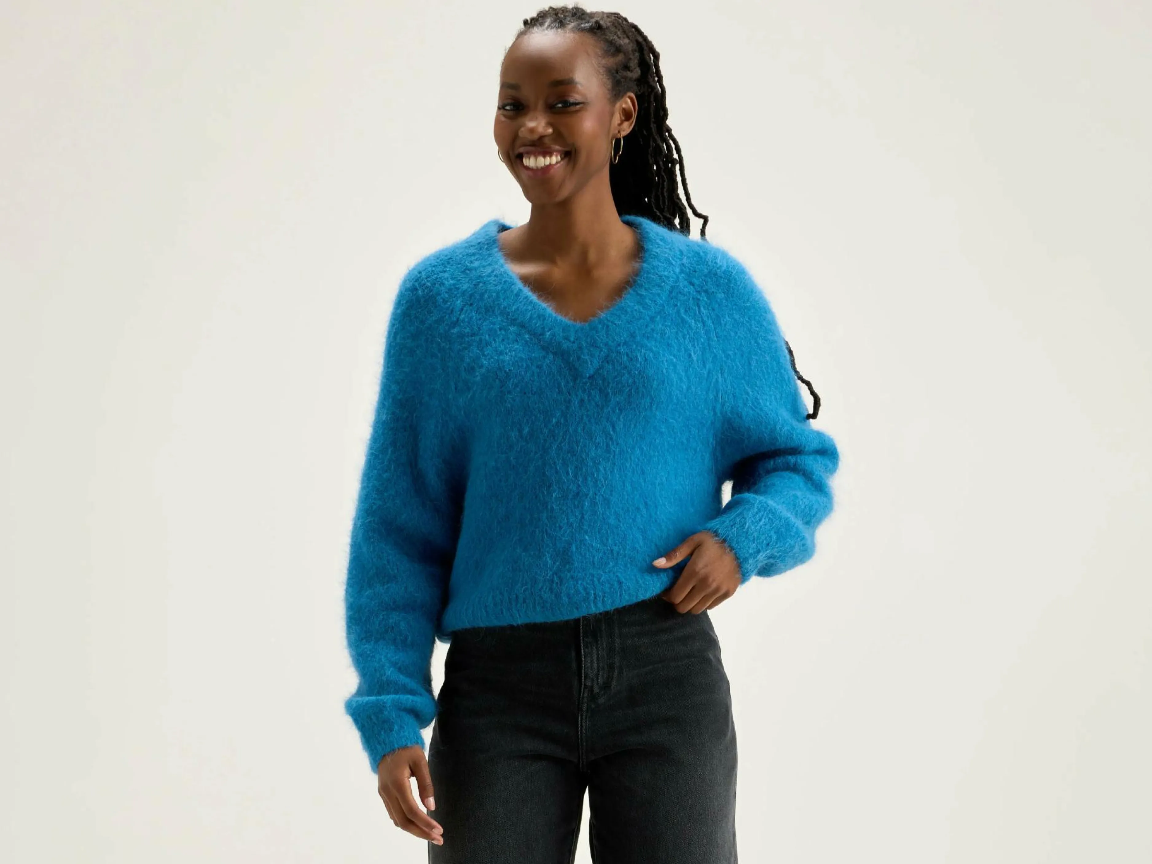 Mailles-Bellerose Pull Cropped Daruz Ocean