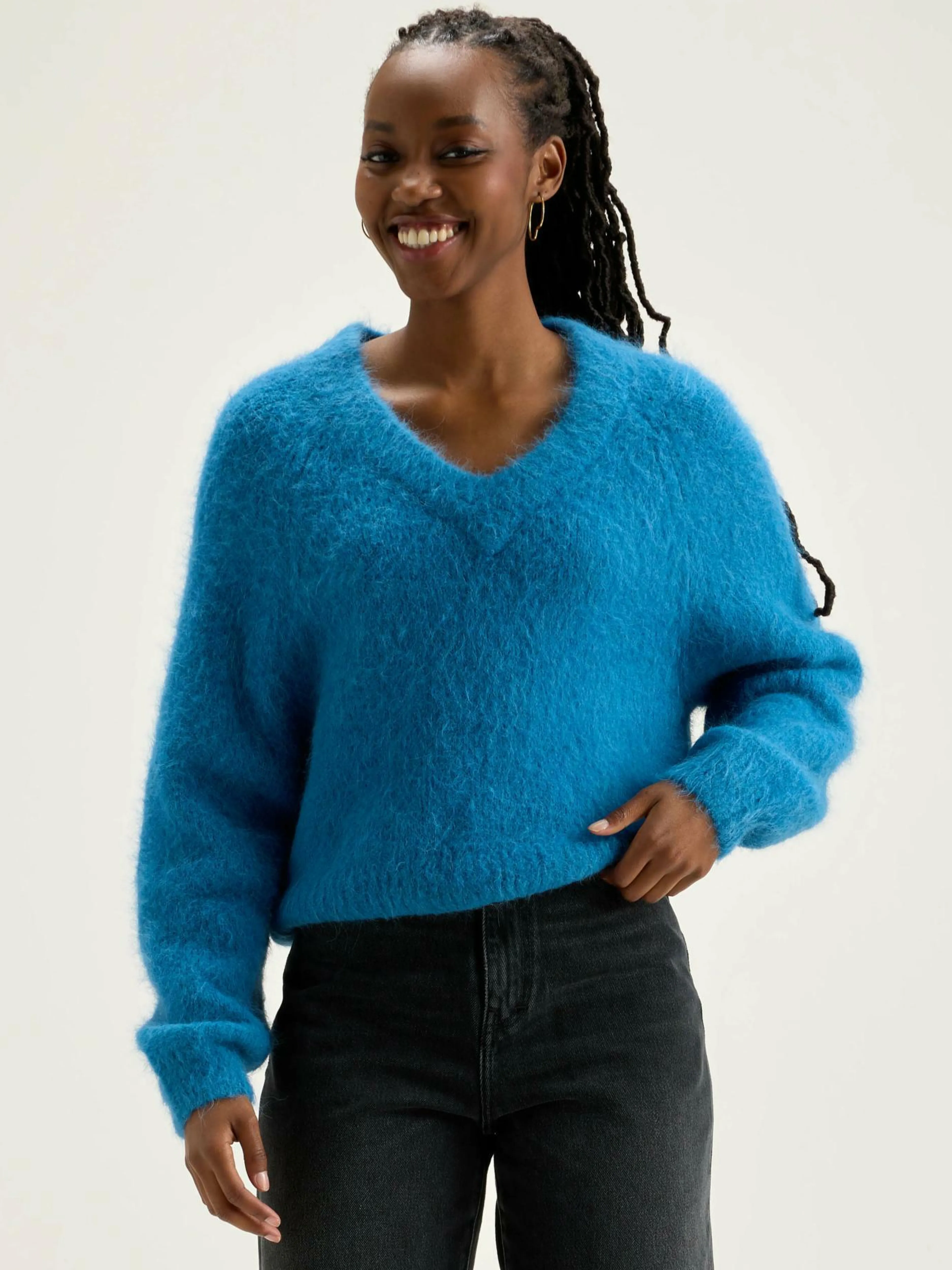 Mailles-Bellerose Pull Cropped Daruz Ocean