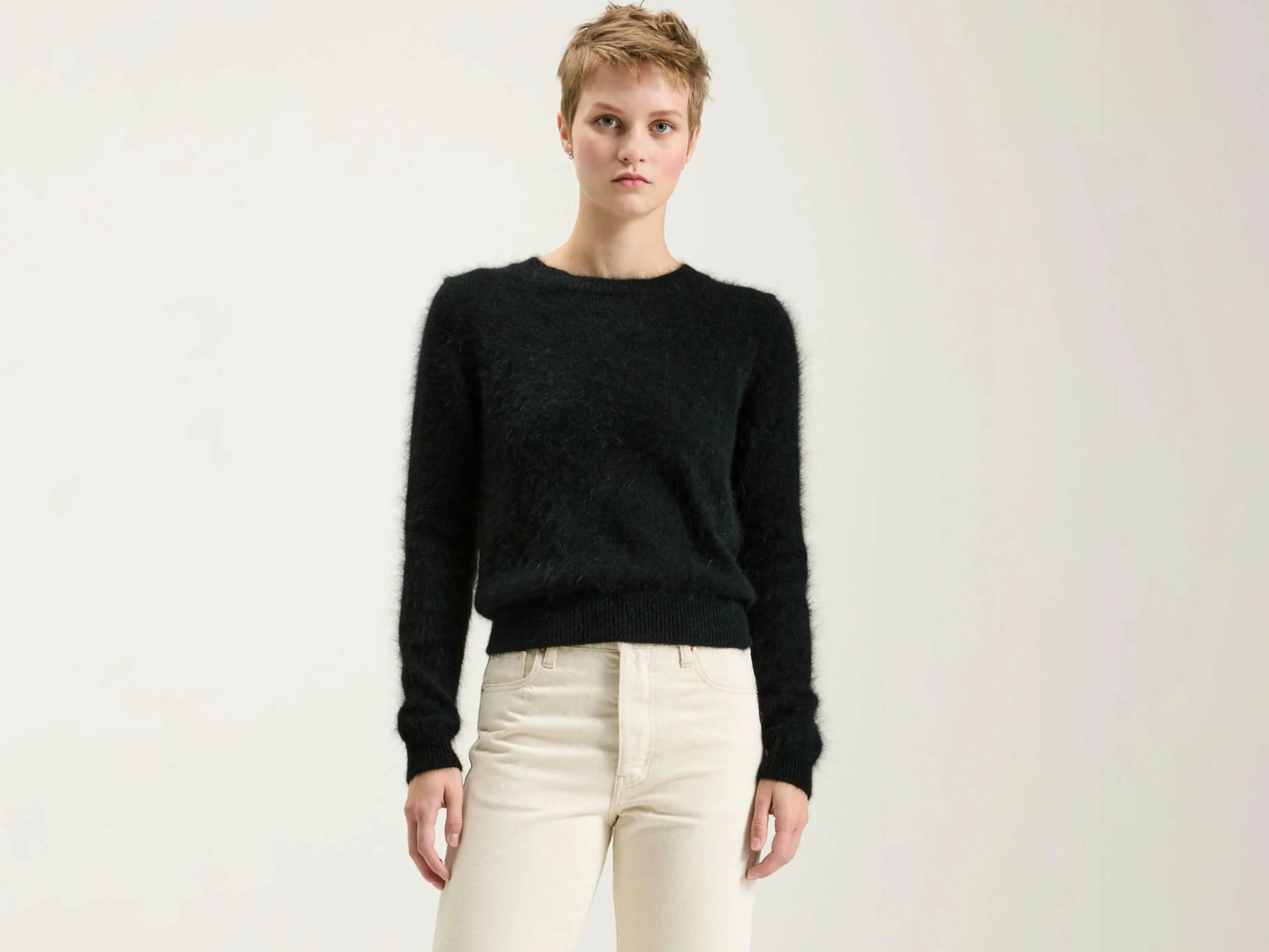 Mailles-Bellerose Pull En Angora Datti Off black