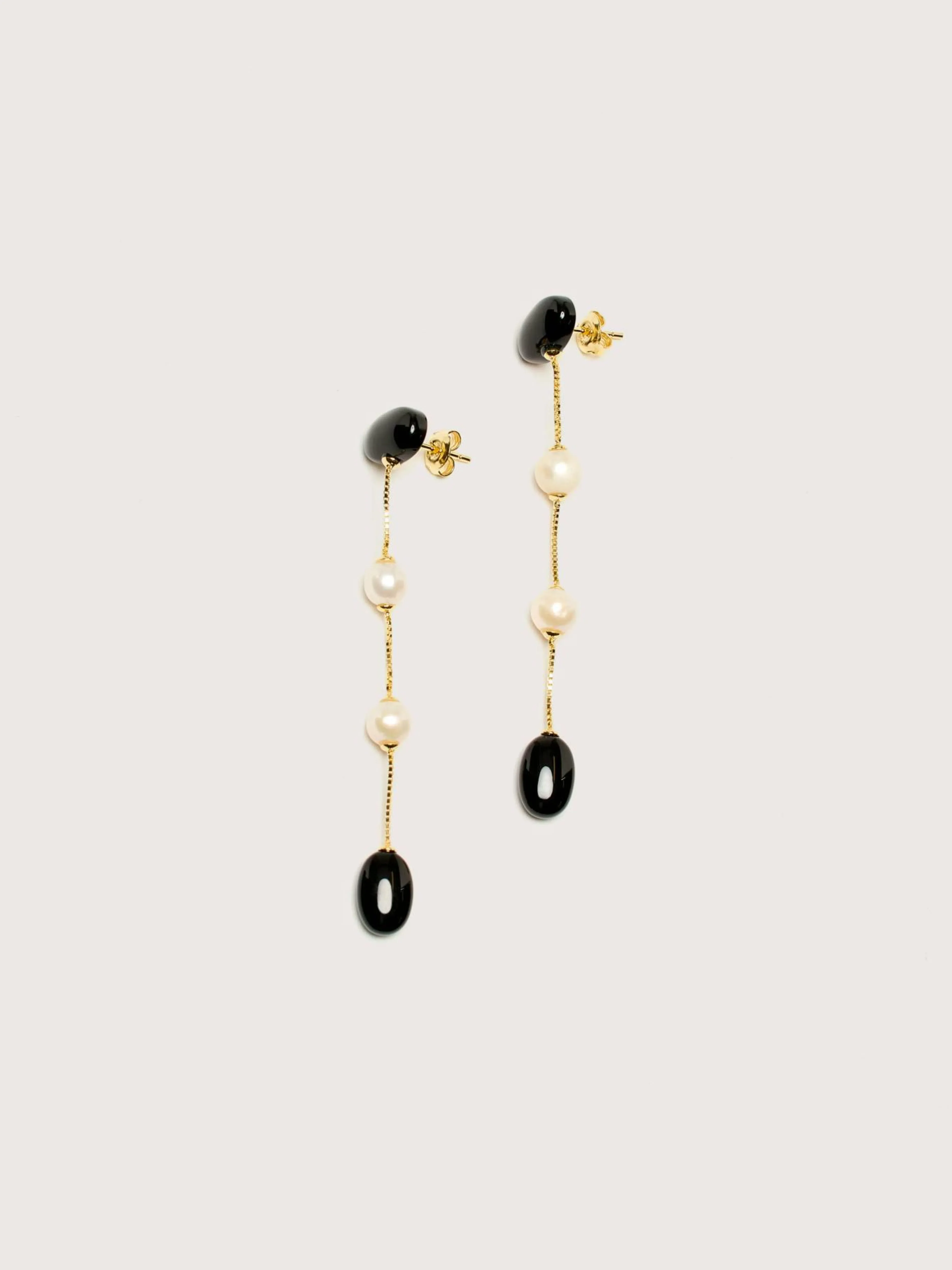 Bijoux-Ragbag studio RAGBAG Longues Boucles D'oreilles Dualism
